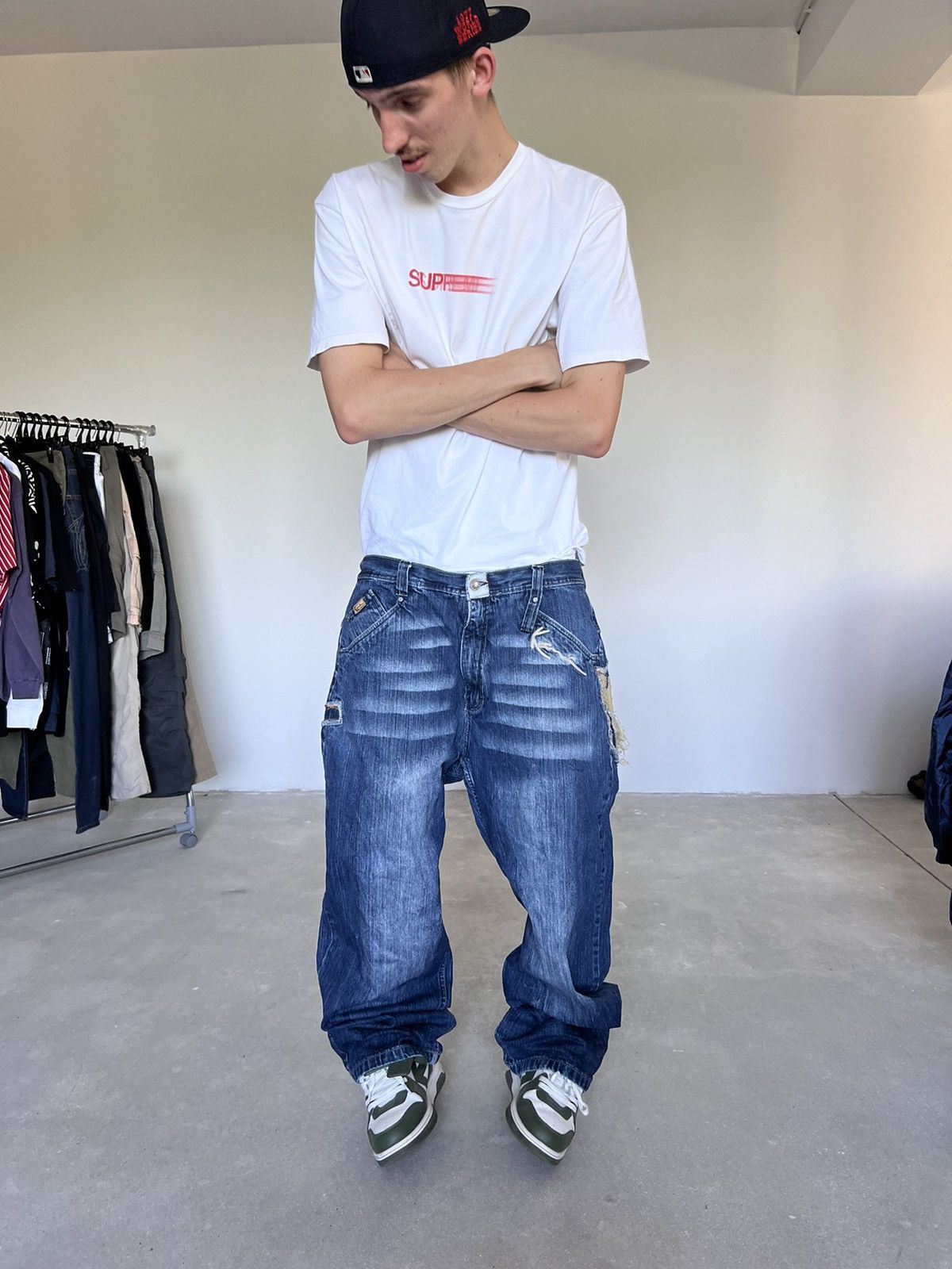 Karl Kani Vintage Karl Kani jeans buggy rap Brooklyn Size US 38 / EU 54 - 13 Thumbnail