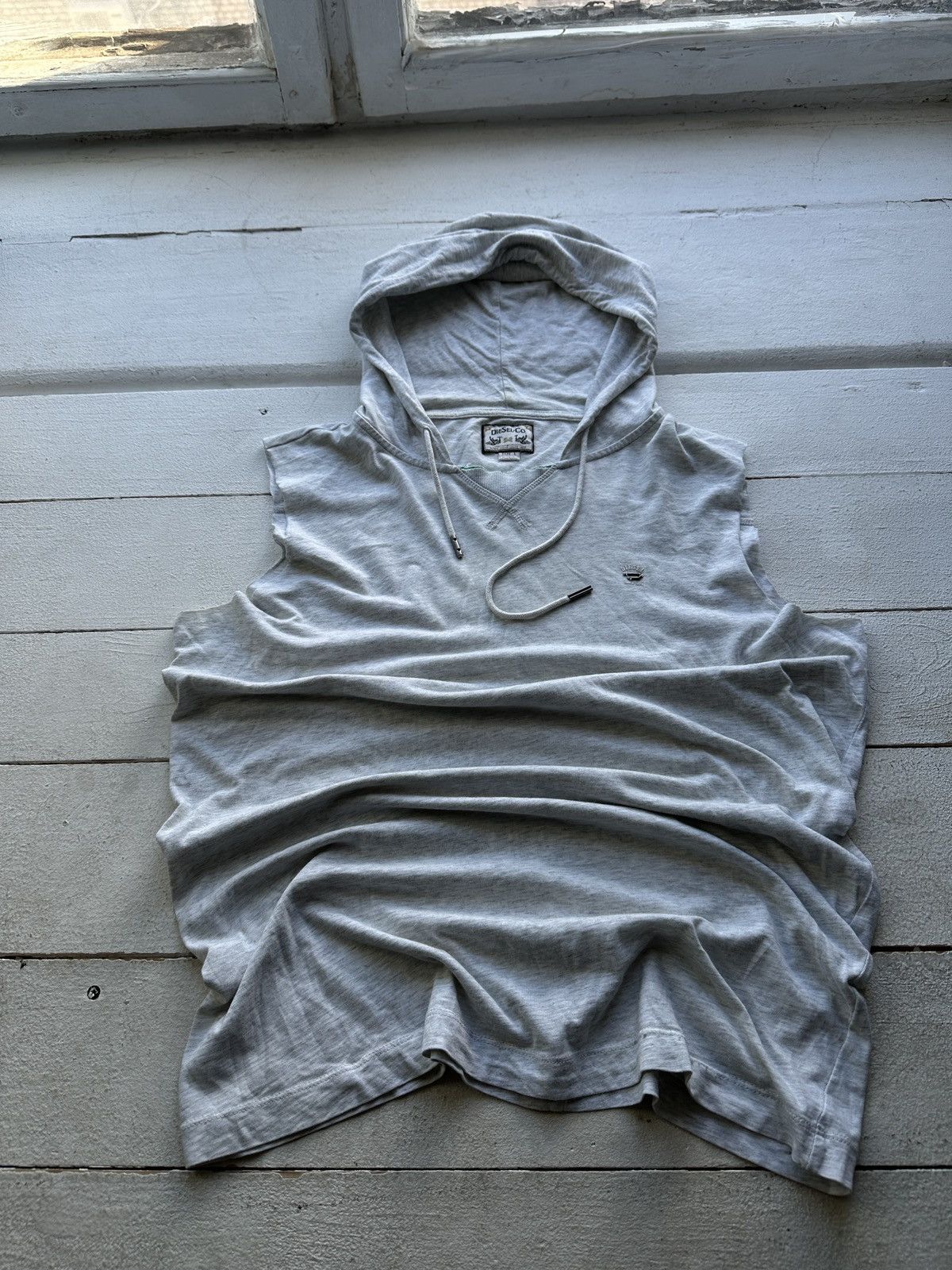 Diesel CRAZY🚨 DIESEL HOOD AVANT GARDE Y2K POCKET TANK TOP MEN B&W Size US M / EU 48-50 / 2 - 1 Thumbnail