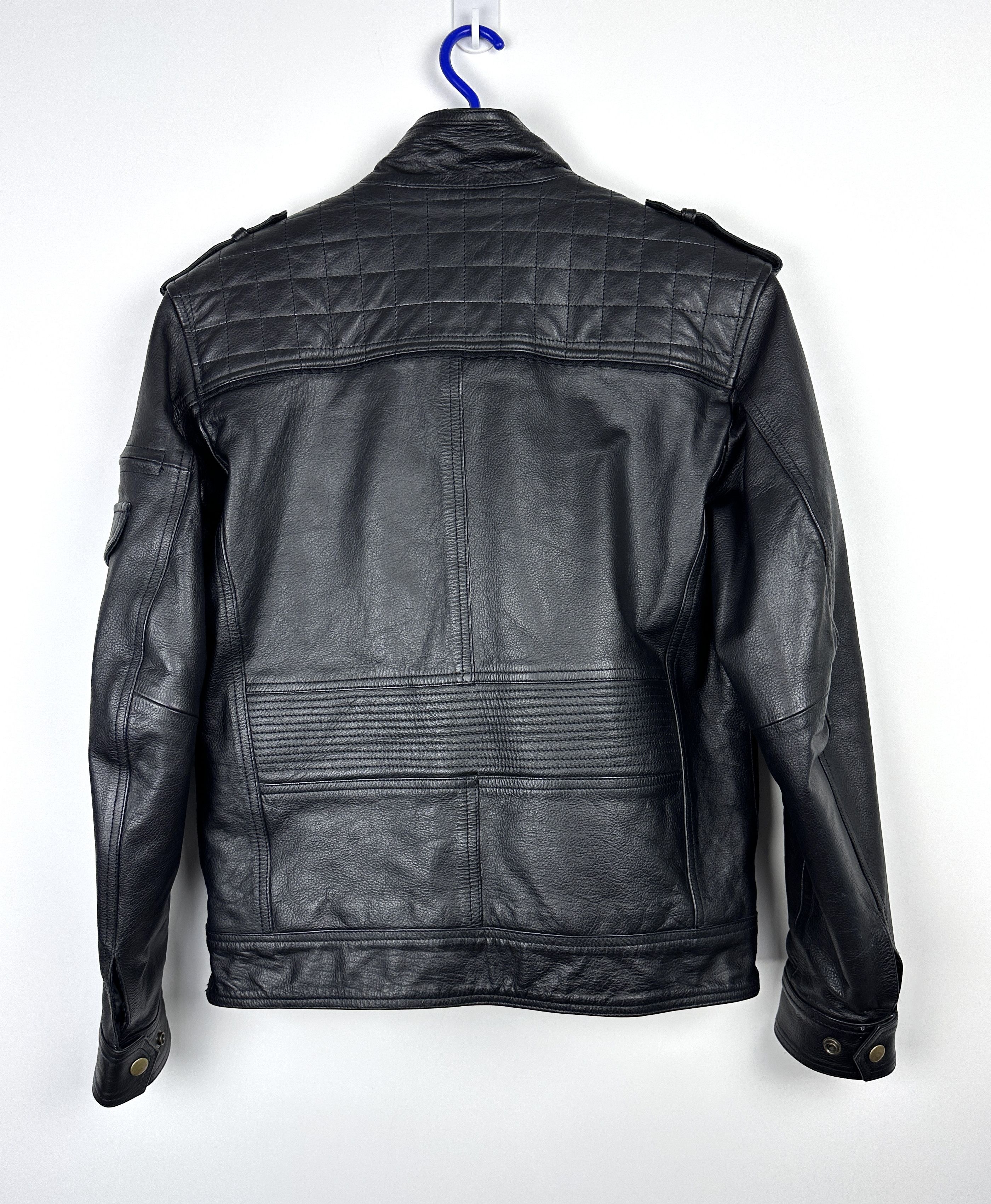Vintage Vintage leather avant garder biker jacket Size US S / EU 44-46 / 1 - 6 Thumbnail