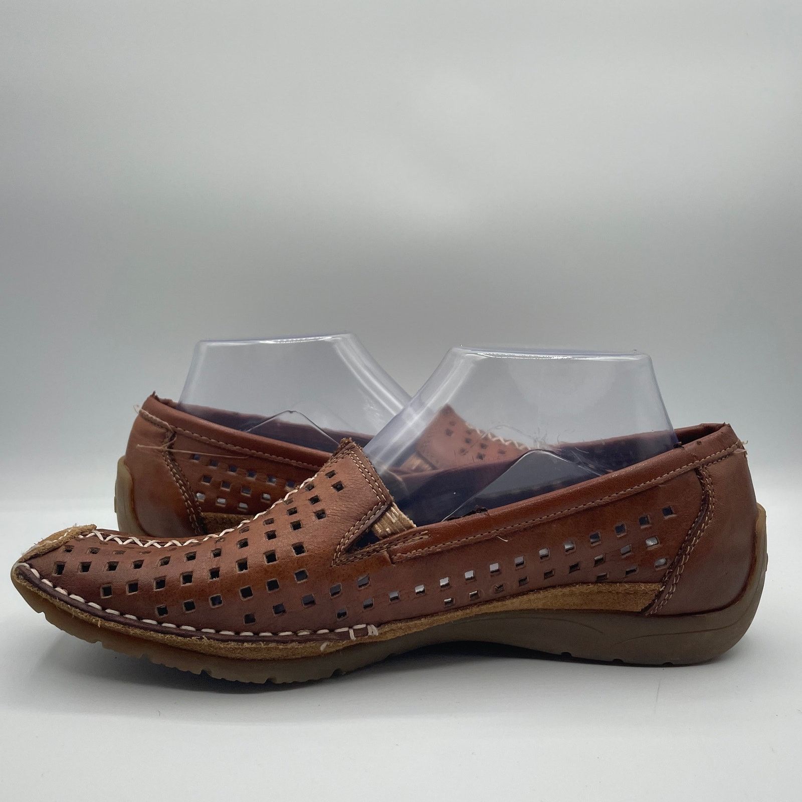 Rieker Rieker Anti Stress Loafers Leather Brown Mens 40 7.5 Size US 7.5 / EU 40-41 - 6 Thumbnail