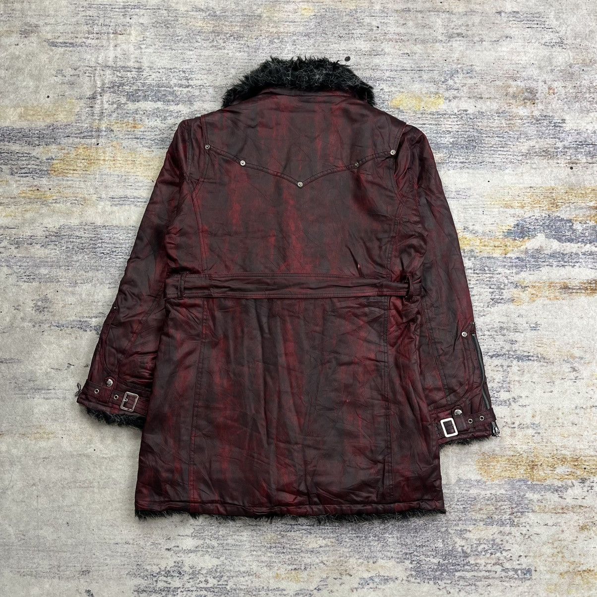 If Six Was Nine Berning sho red blood trim fur coat jacket vkei style Size US L / EU 52-54 / 3 - 2 Thumbnail