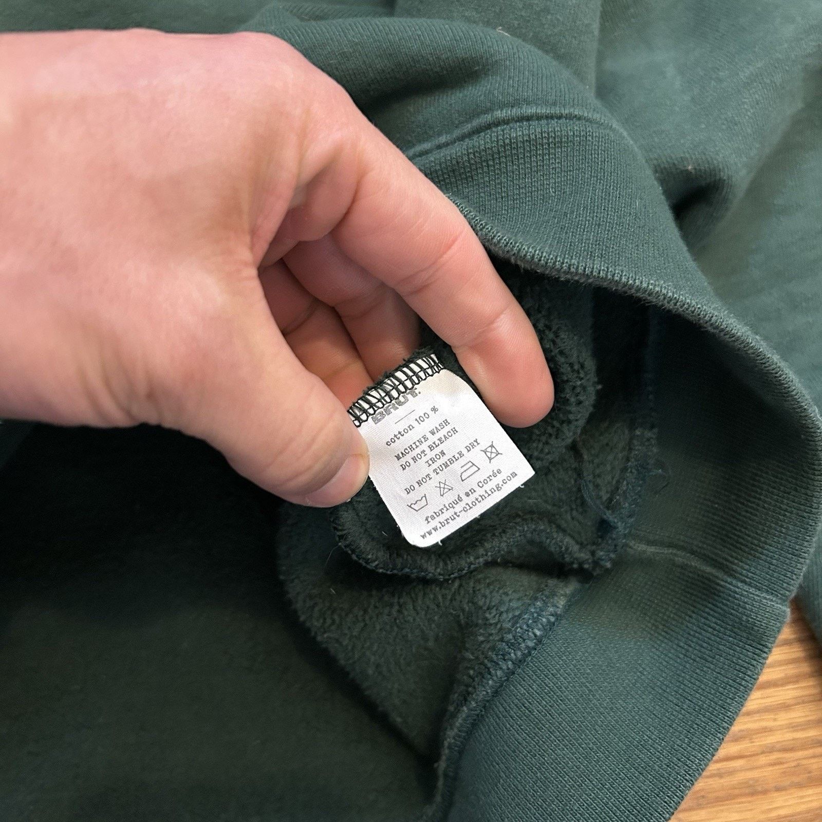 BRUT Archive Heavyweight Cotton Green Pullover Sweatshirt 1 Small Size US S / EU 44-46 / 1 - 5 Thumbnail