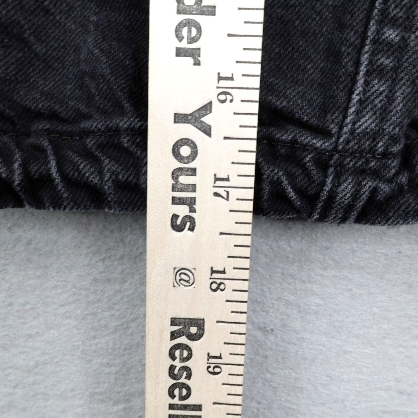 Levi's Levis Jacket Womens Small Black Denim Jean Hooded Cropped Trucker Coat Snap Up Size 28" / US 6 / IT 42 - 7 Thumbnail