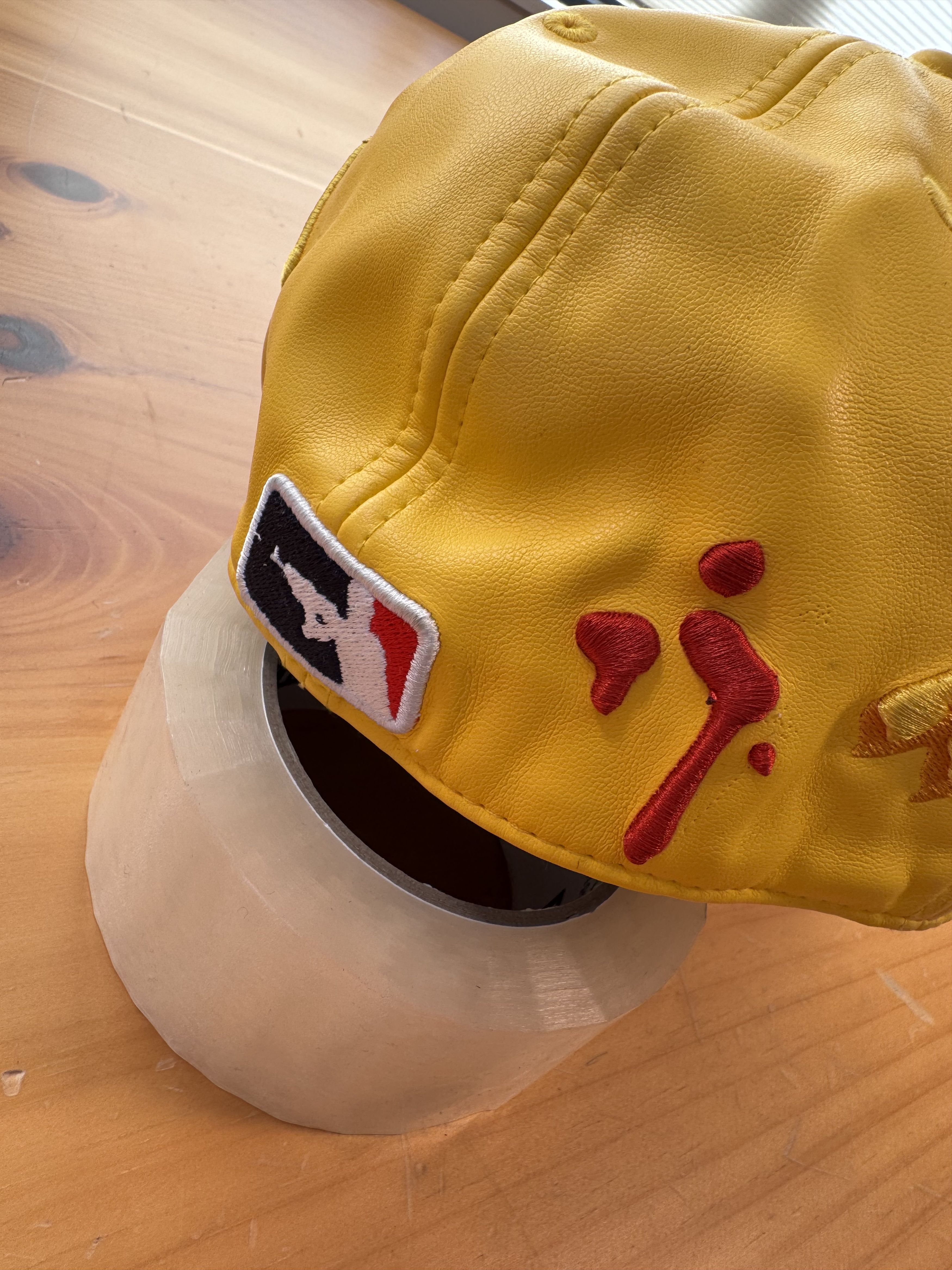 murd333r.fm 1/1 Sample size 7 3/4 Murder FM Leather fitted hat Size ONE SIZE - 5 Thumbnail