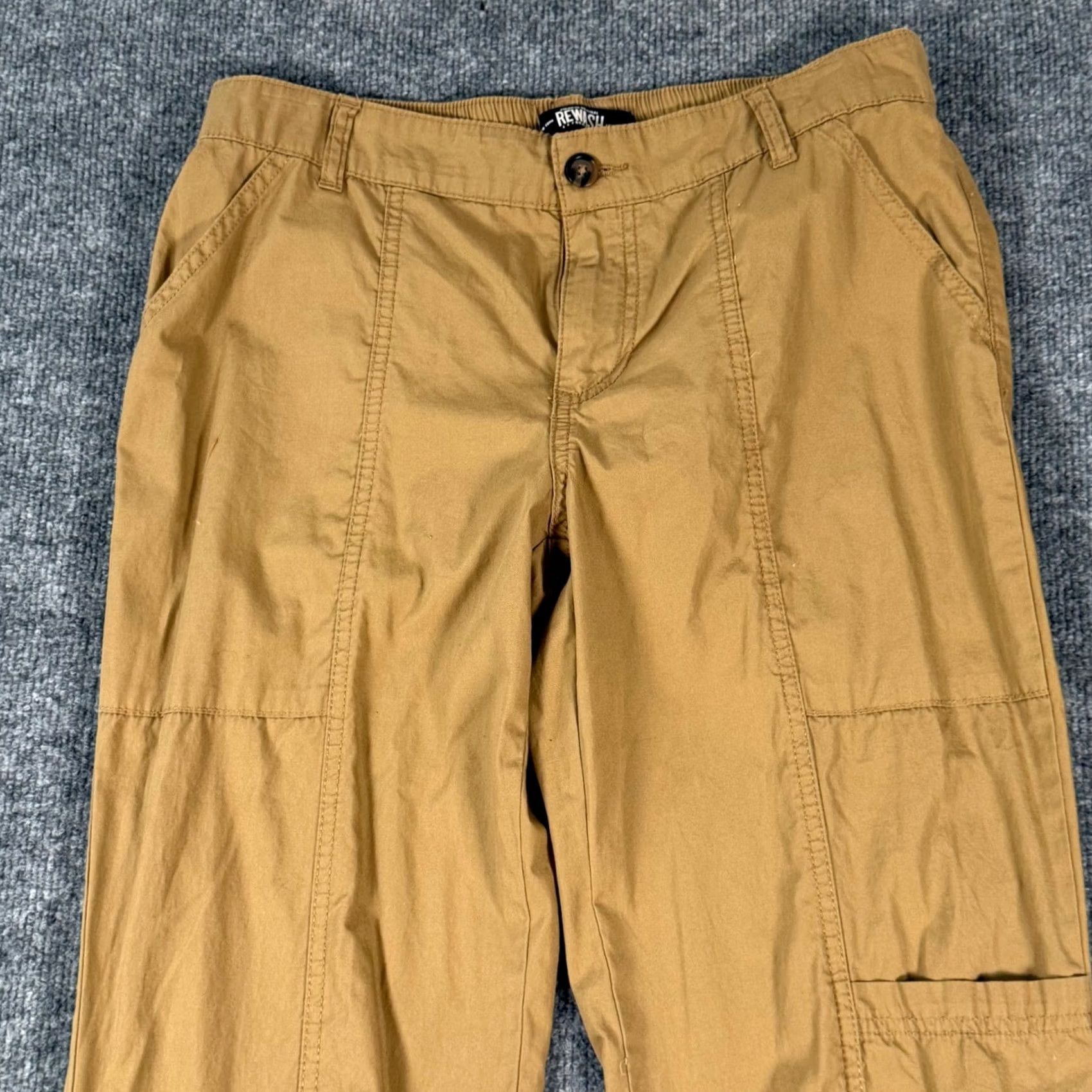 Vintage American Rewash Tan Cargo Pants Regular Size 5 Cotton Utility Track Size 27" / US 4 / IT 40 - 5 Thumbnail