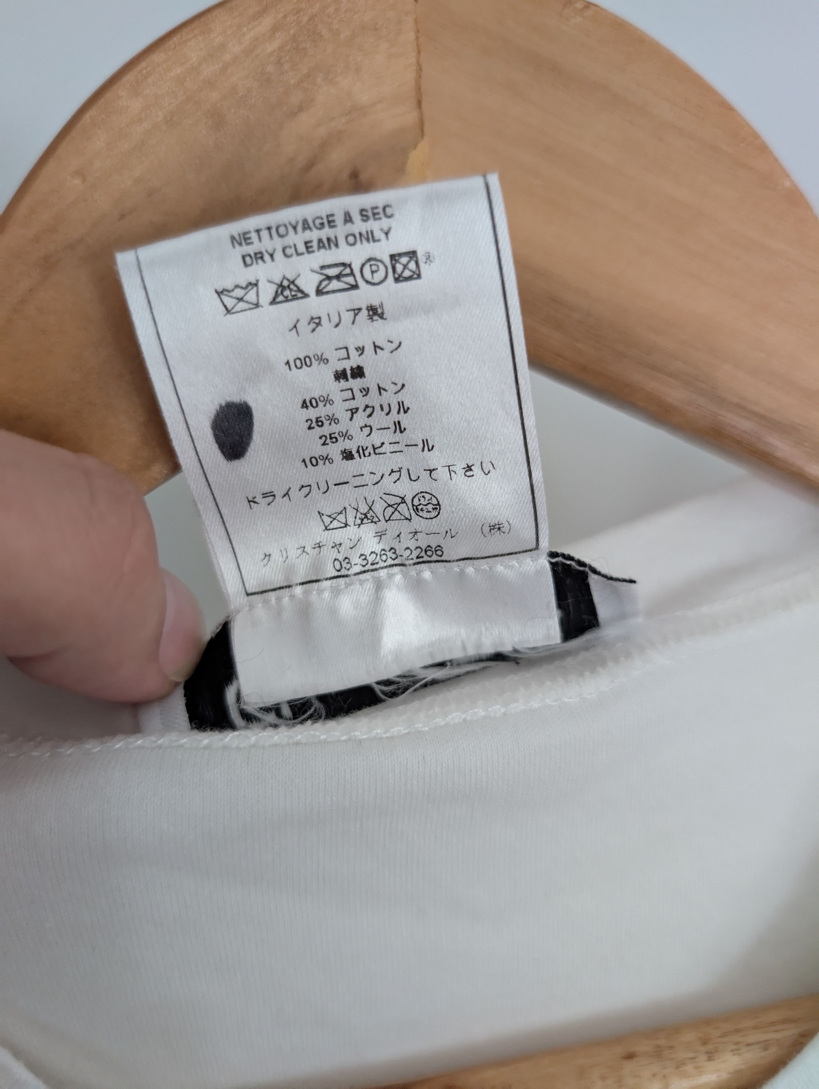 Dior Dior by Galliano SS04 “J’ADORE DIOR” Embroidered Tee Size M / US 6-8 / IT 42-44 - 7 Thumbnail
