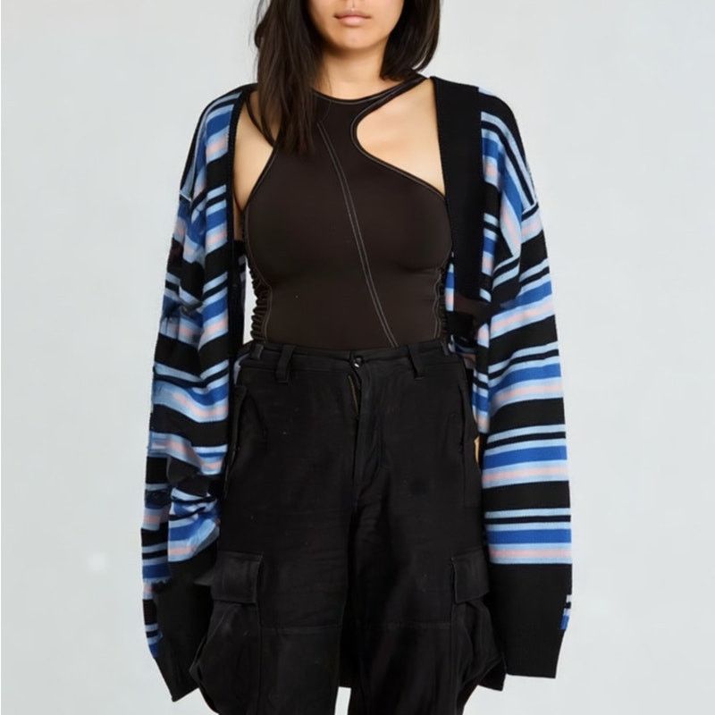 Marni Marni x UNIQLO Striped Oversized Cardigan Blue Size M / US 6-8 / IT 42-44 - 1 Preview