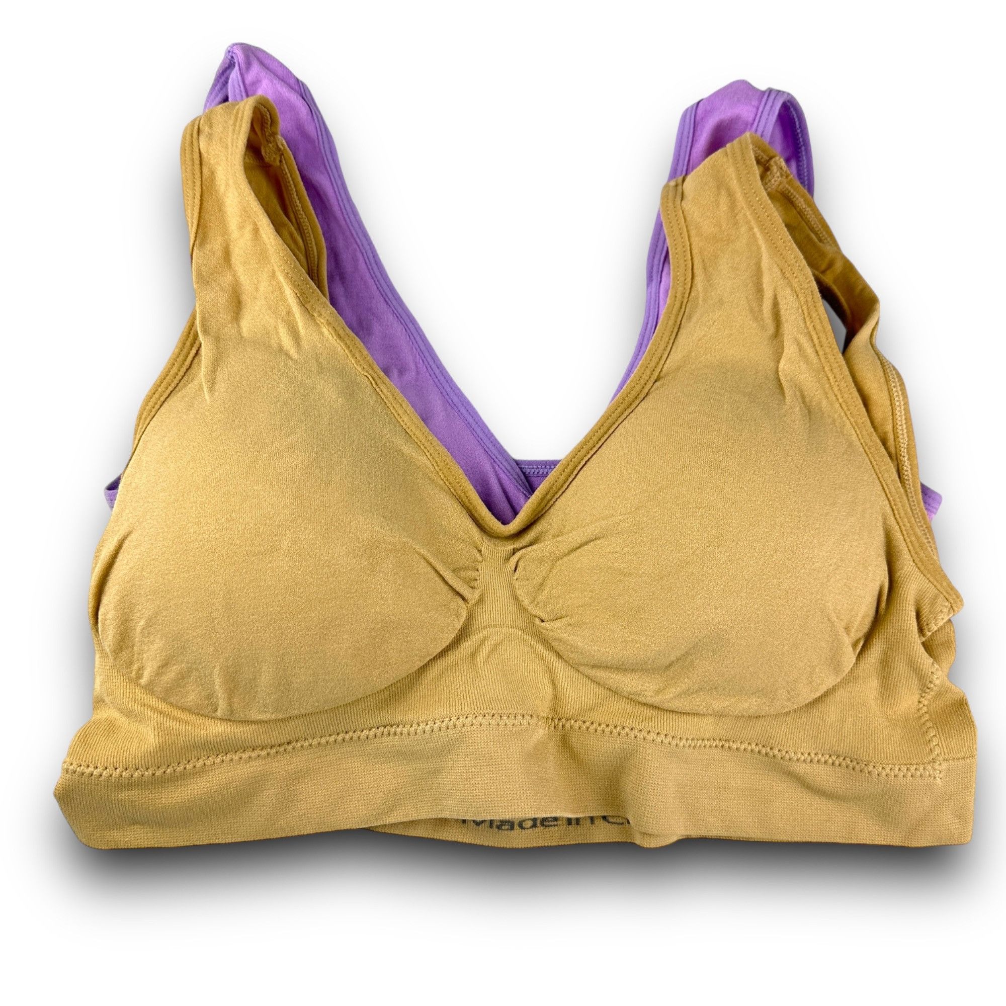Other Seamless Sports Bras 2-Pack XXL Nylon & Elastane Comfortable Size ONE SIZE - 1 Thumbnail