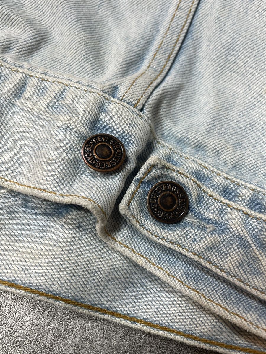 Levi's 🔥Offers🔥Levis Vintage Y2K Denim Jacket Rare Baby Blue Size XS / US 0-2 / IT 36-38 - 8 Thumbnail