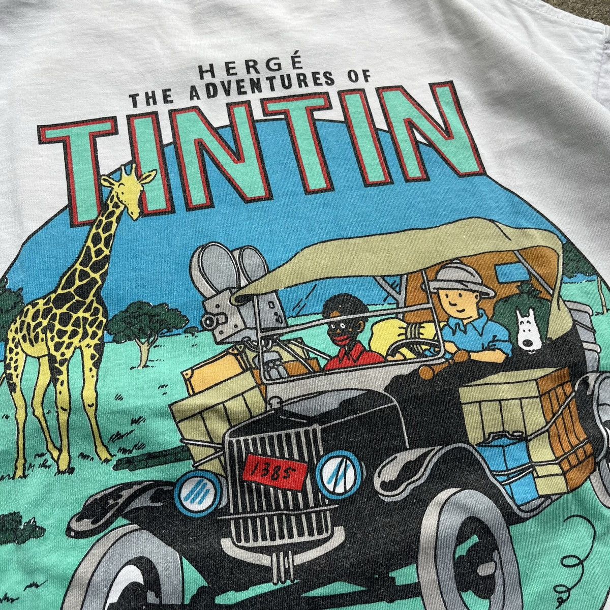 Cartoon Network × Vintage Vintage The Adventures of TINTIN Congo Tee Promo Size US L / EU 52-54 / 3 - 8 Thumbnail