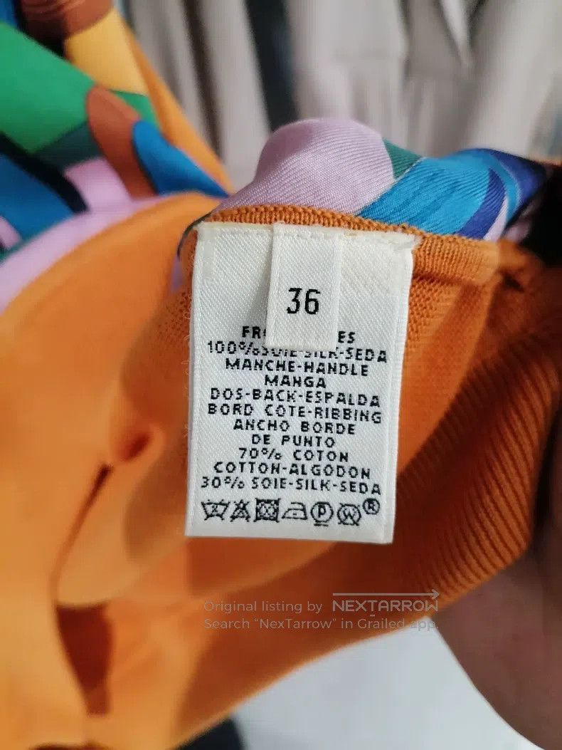 Hermes Hermes Women's Short Sleeve Top, Silk Blended Size XS / US 0-2 / IT 36-38 - 4 Thumbnail