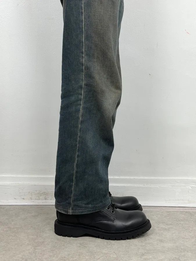 Givenchy AW2023 Givenchy Black Leather Combat Boots by Matthew Williams Size US 12 / EU 45 - 3 Thumbnail