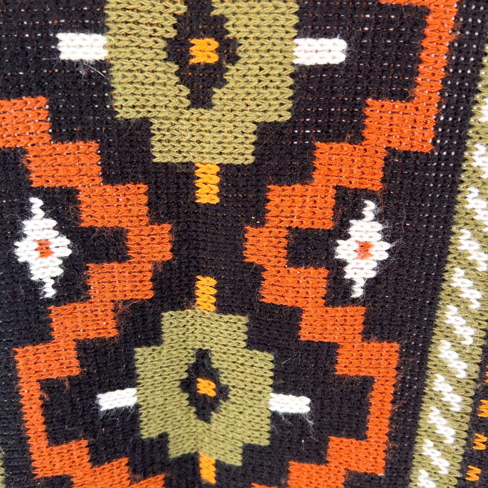 Vintage VTG Clifton Place Geometric Sweater Mens Size L Black Aztec USA Crew Neck Long Sleeve Pullover Knit Gift? Size US L / EU 52-54 / 3 - 3 Thumbnail