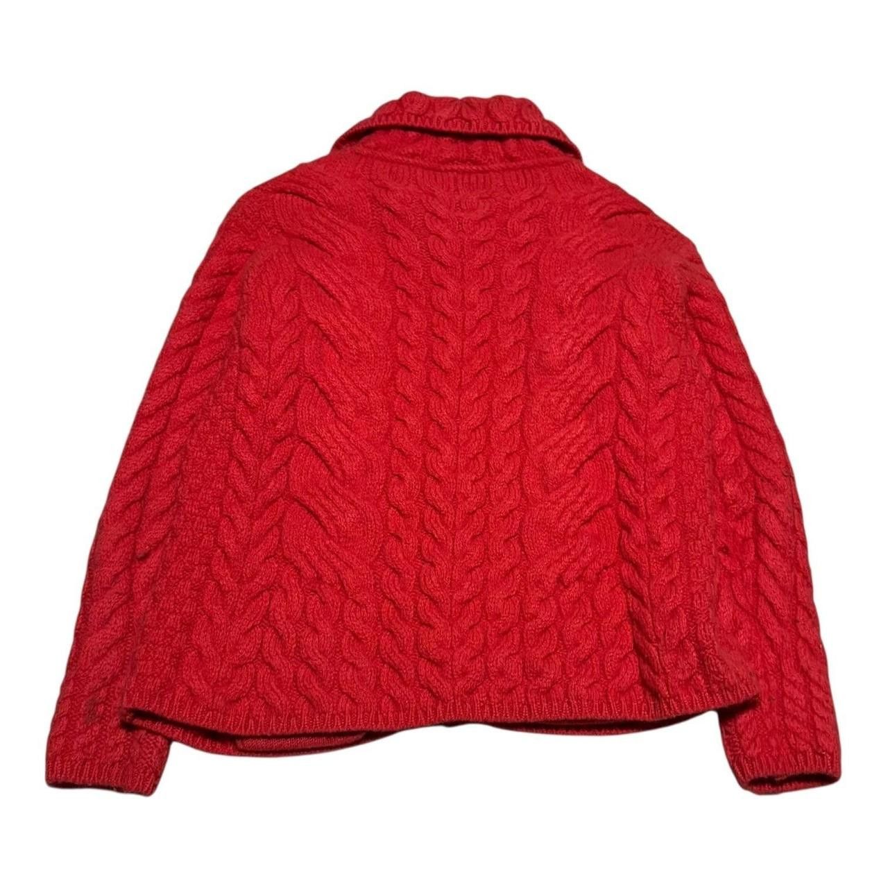 Other Aran Salomon Cardigan Merino Wool Sweater M Flaw Size M / US 6-8 / IT 42-44 - 2 Thumbnail