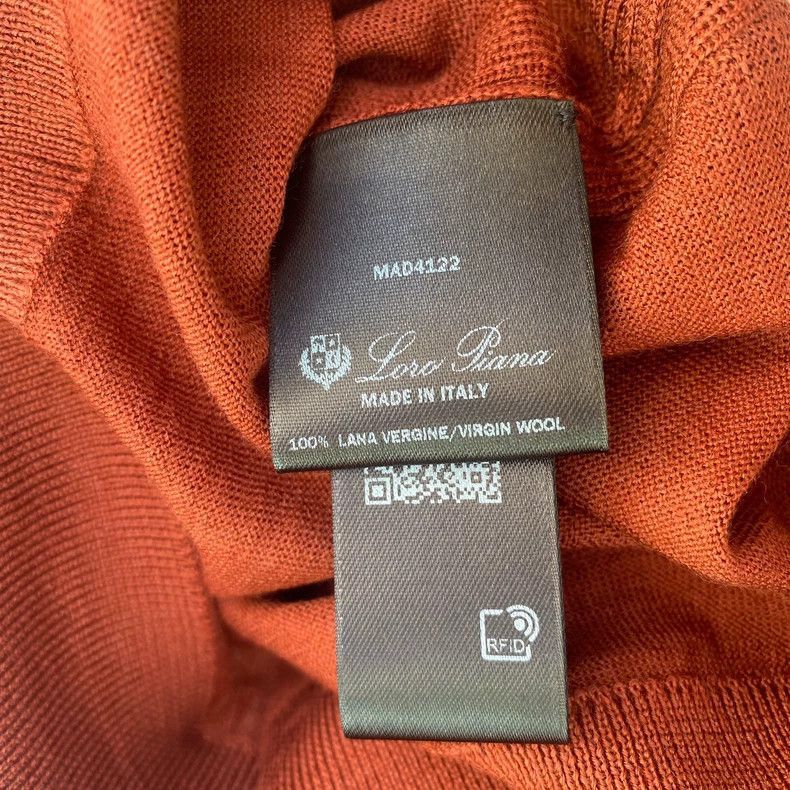 Loro Piana Loro Piana Orange Crewneck Knit Sweater Size US M / EU 48-50 / 2 - 8 Thumbnail