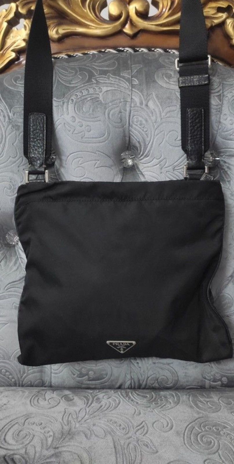 Prada Authentic Prada Nylon Black Crossbody Bag Size ONE SIZE - 1 Thumbnail