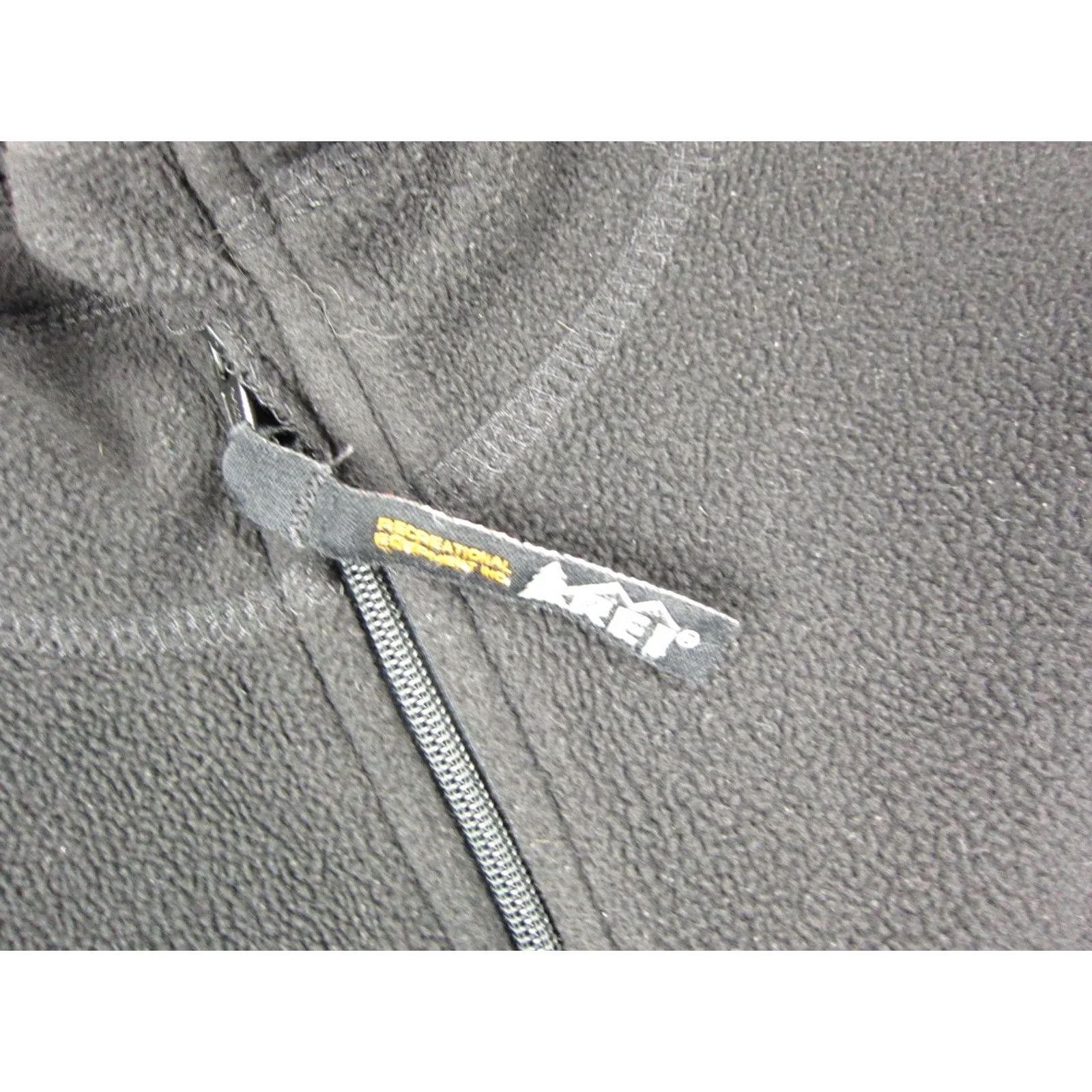 Vintage VINTAGE REI Sweater Mens Large Black Gray Sweatshirt Full Zip Up Fleece Made in USA Size US L / EU 52-54 / 3 - 3 Thumbnail