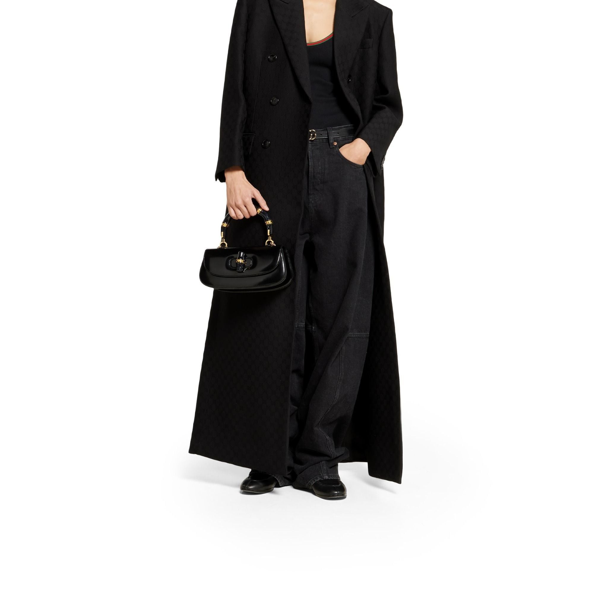 Gucci o1la5ras0526 Size: OS / Bamboo Diva Medium Bag in Black Size ONE SIZE - 3 Thumbnail