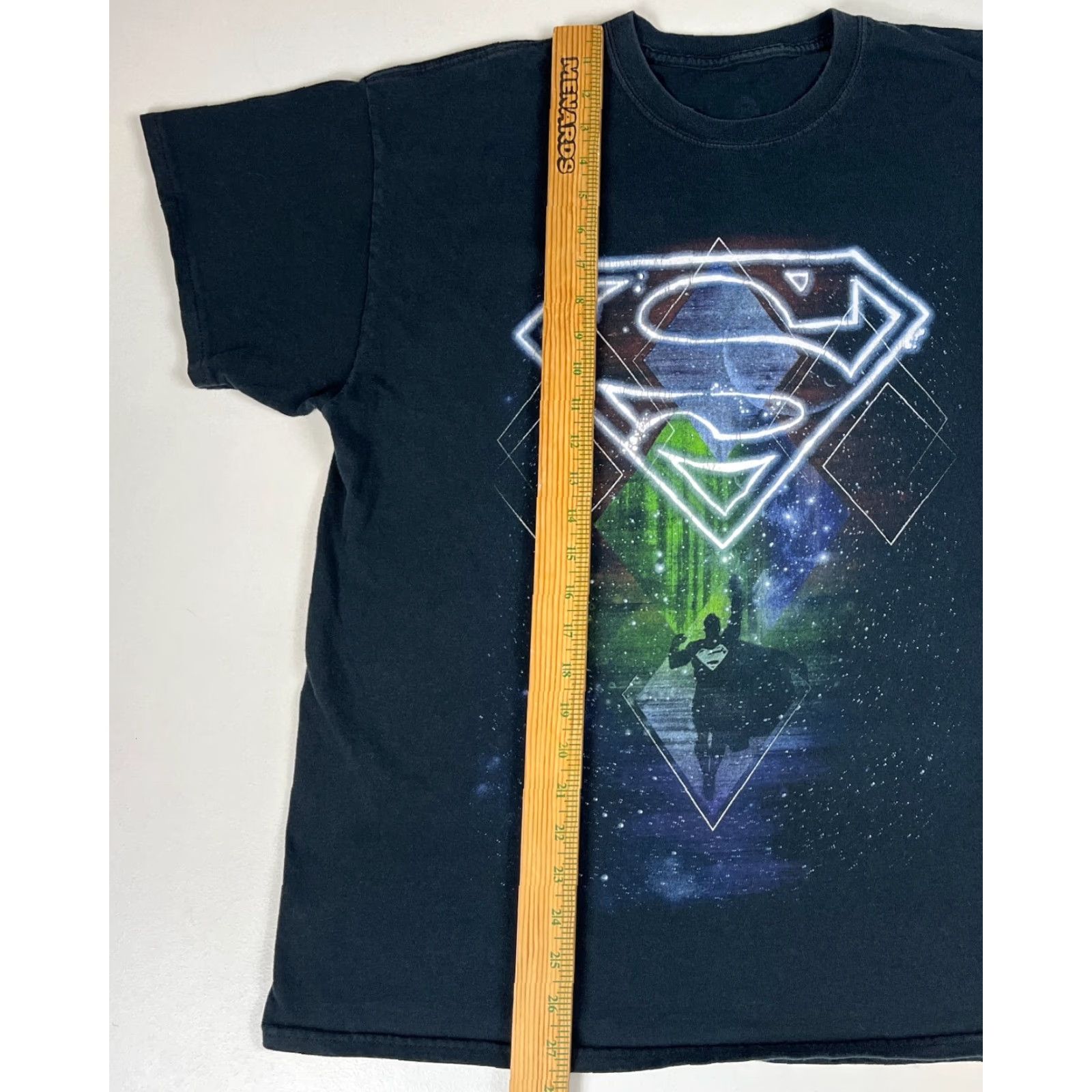 DC Comics VINTAGE DC Comics Superman T-Shirt XL Black Men Short Sleeve Crew Neck Logo Print Adults XL Mens Size US XL / EU 56 / 4 - 6 Thumbnail