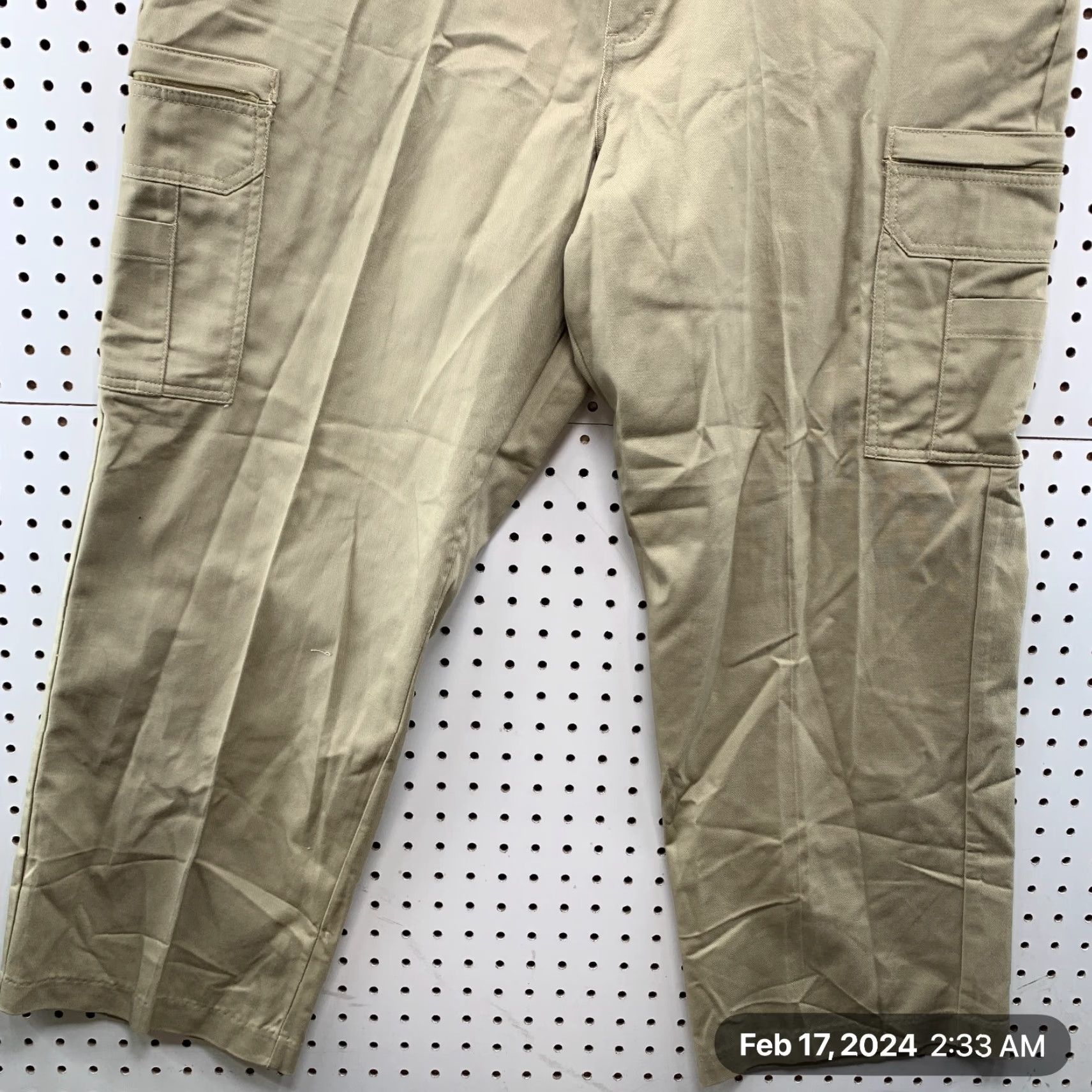 Dickies VINTAGE Dickies Cargo Pants Mens 42x29 Beige Khaki Workwear Canvas Flat Front 29" Inseam Mens Size US 42 / EU 58 - 4 Thumbnail