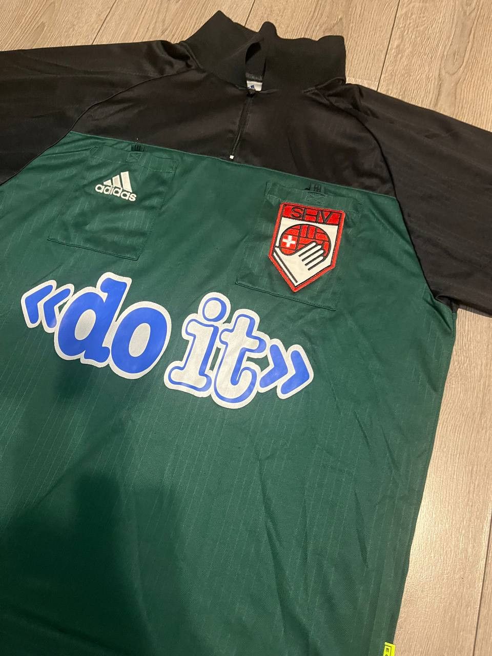 Adidas × Vintage Switzerland Soccer Team Jersey Referee Shirt Adidas Equipm Size US L / EU 52-54 / 3 - 5 Thumbnail