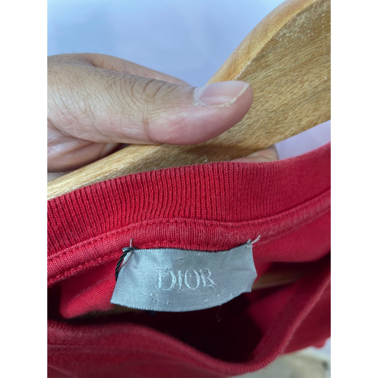 Dior Dior CD Logo Red Tee Size US XXL / EU 58 / 5 - 2 Thumbnail