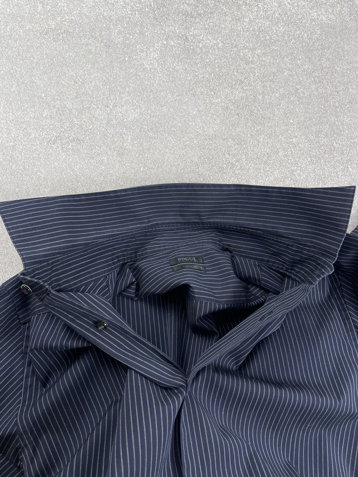 Boggi Boggi Milano Long Sleeve Striped Shirt Size 40 15 3/4 Size US L / EU 52-54 / 3 - 9 Thumbnail