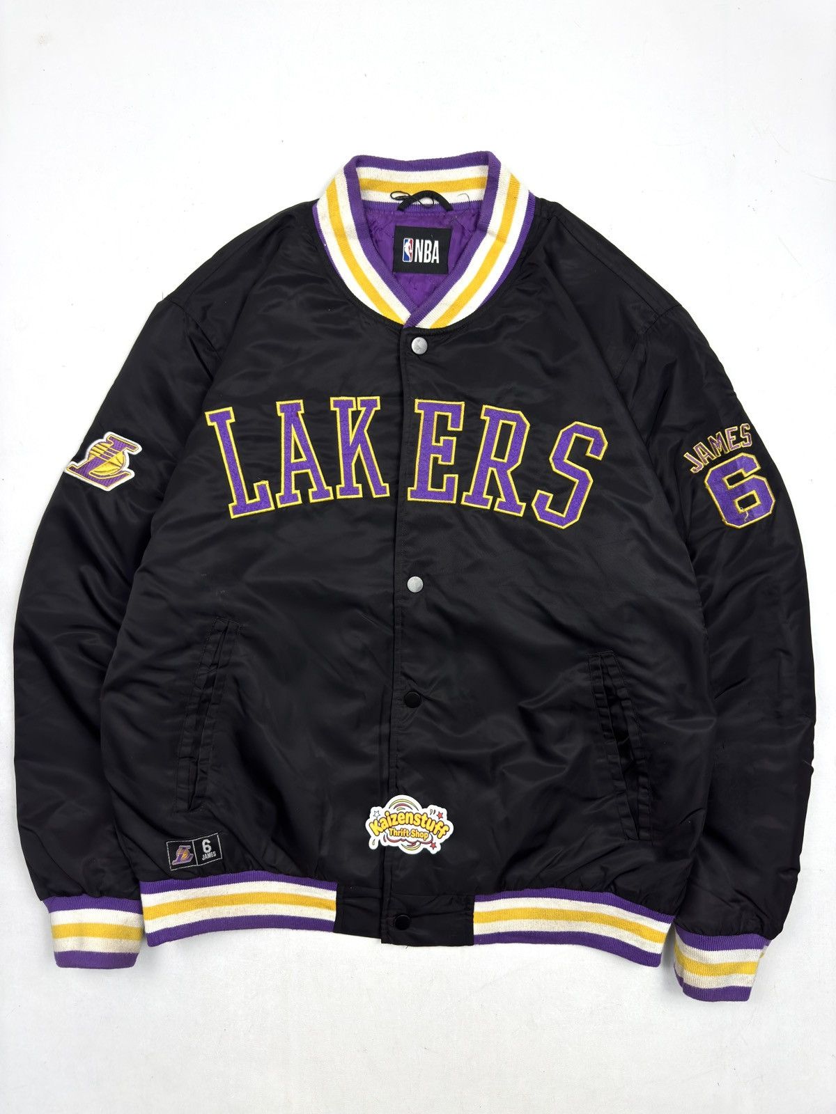 Primark LeBron James NBA LA Lakers Varsity Jacket - Primark Official Size US L / EU 52-54 / 3 - 5 Thumbnail