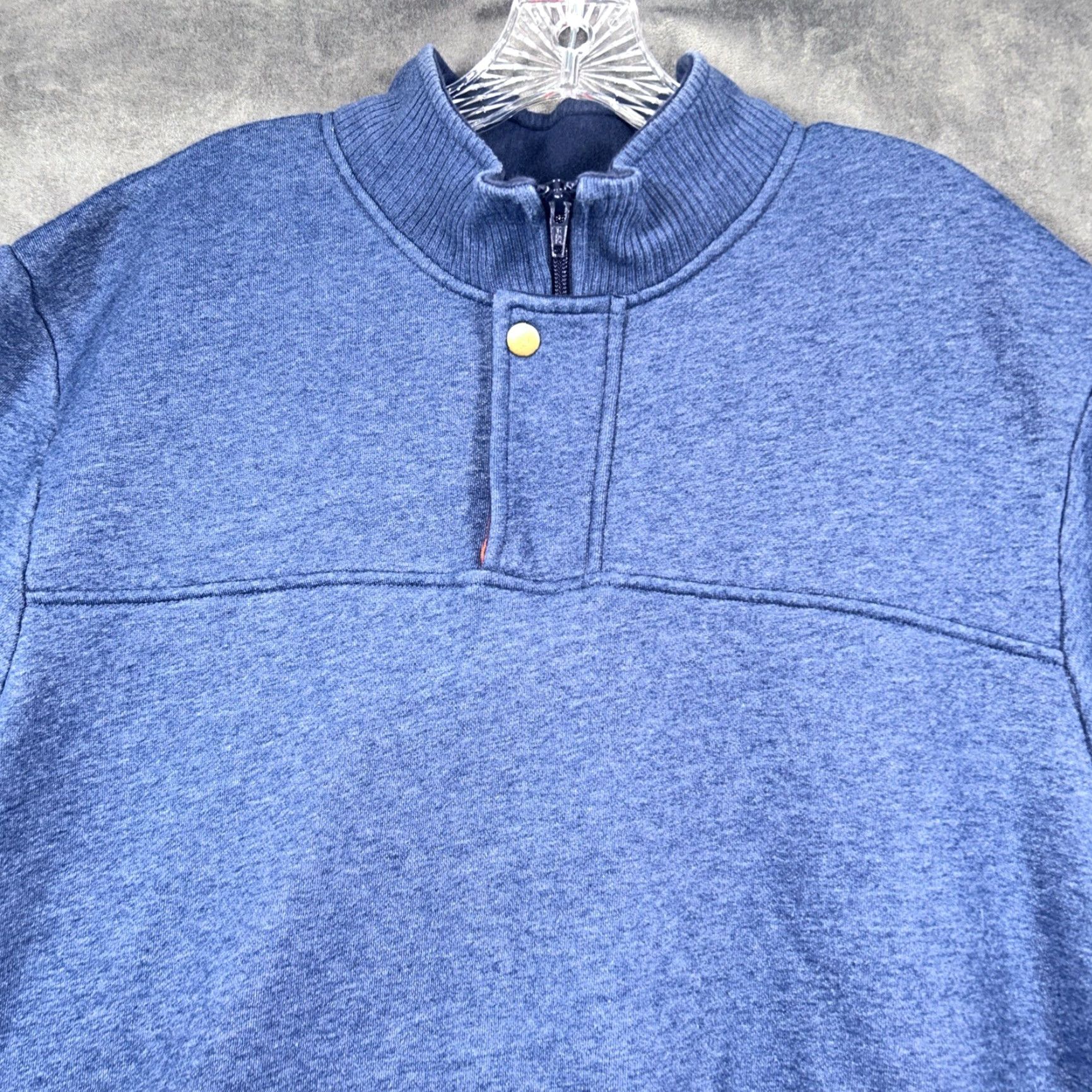 Orvis Orvis Sweatshirt Mens XL Blue 1/4 Zip Pullover Mock Neck Zipper Classic Outdoor Golf Hiking Walking Jacket Sweater Shirt Size US XL / EU 56 / 4 - 2 Thumbnail