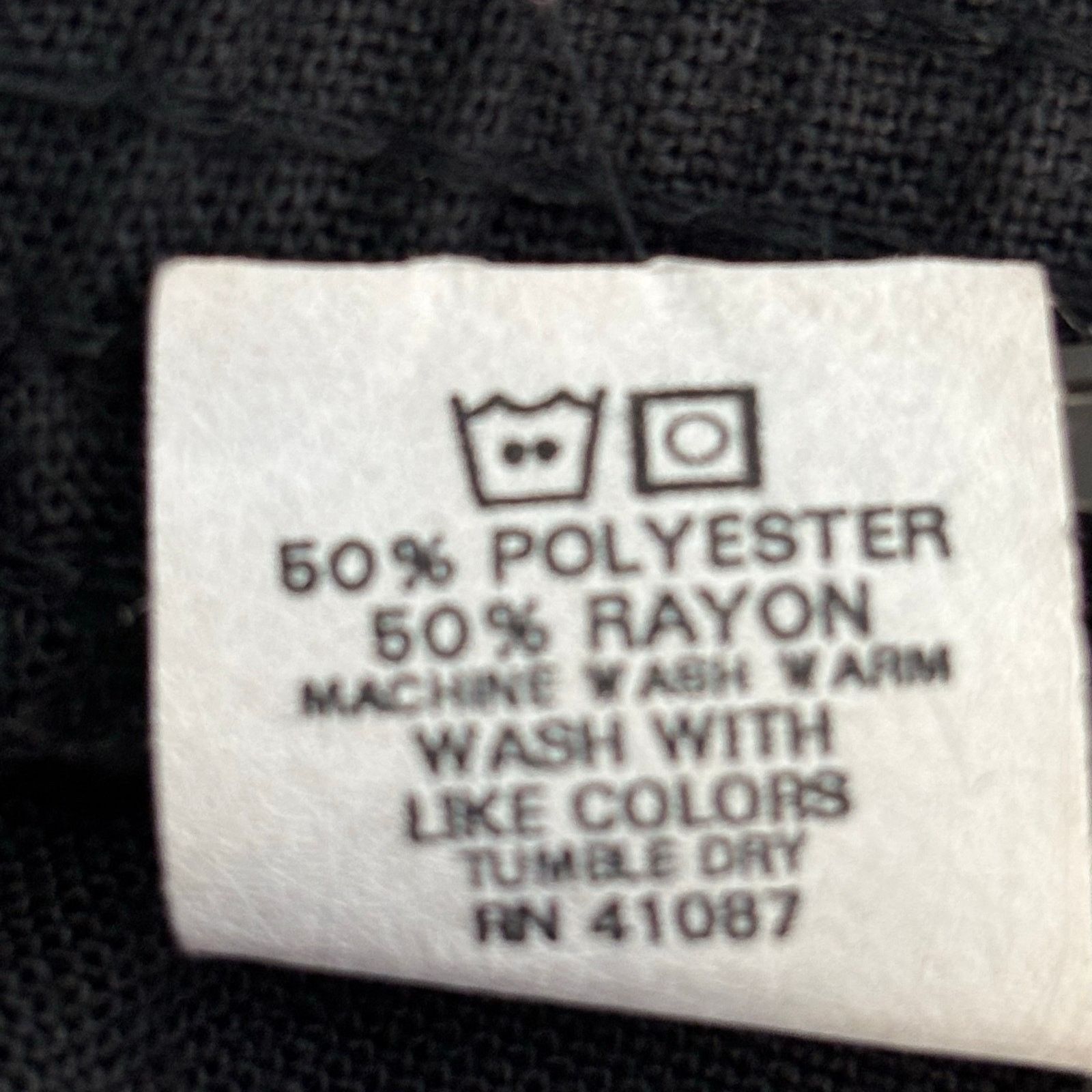 Other Briggs New York Black Pull-On Pants Size 14 Elastic Waist Size 36" / US 14 / IT 50 - 5 Thumbnail