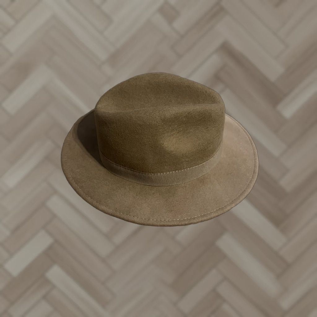 Vintage VINTAGE Hologramme Mens Brown Wool Hat Fedora Size 57 Made in Italy Wool Fedora Mens Brown 57 Hat Size ONE SIZE - 1 Thumbnail