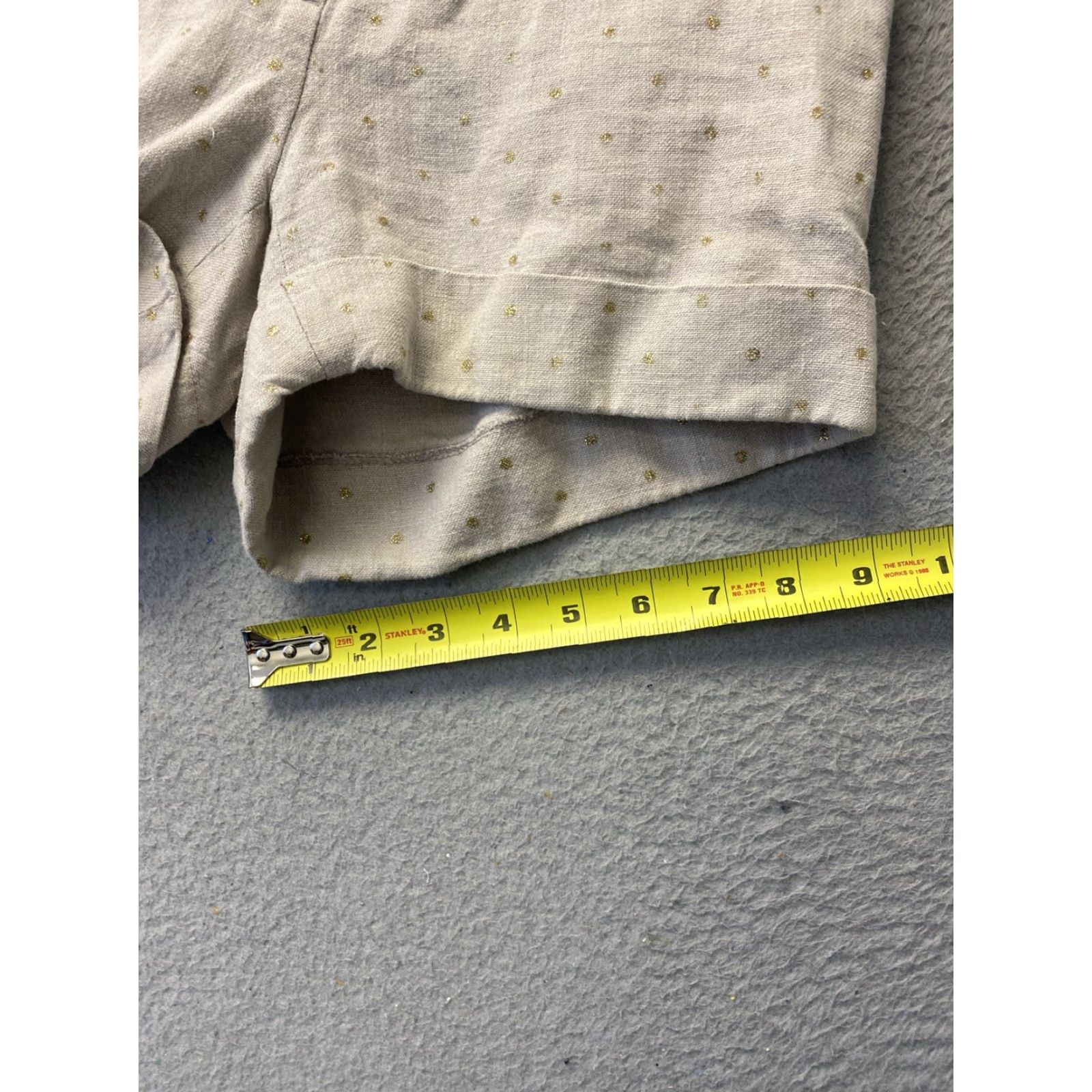 J.Crew J.Crew Linen Shorts Womens Size 0 Tan Gold Casual Flat Front Pockets Summer Outdoor Size 25" / US 0 / IT 36 - 6 Thumbnail