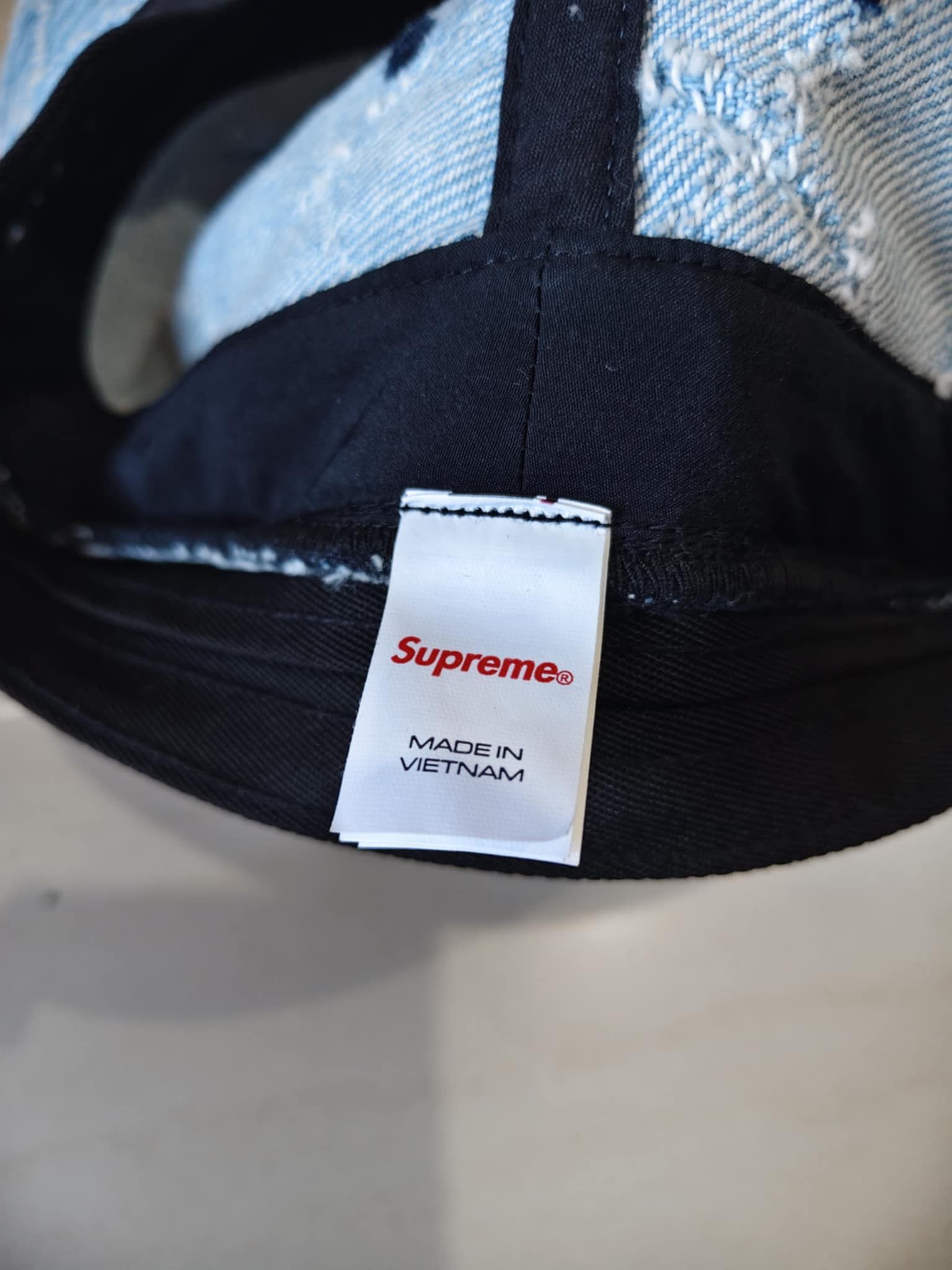 Supreme FW23 Supreme Punched Denim Crusher Blue Size ONE SIZE - 5 Thumbnail