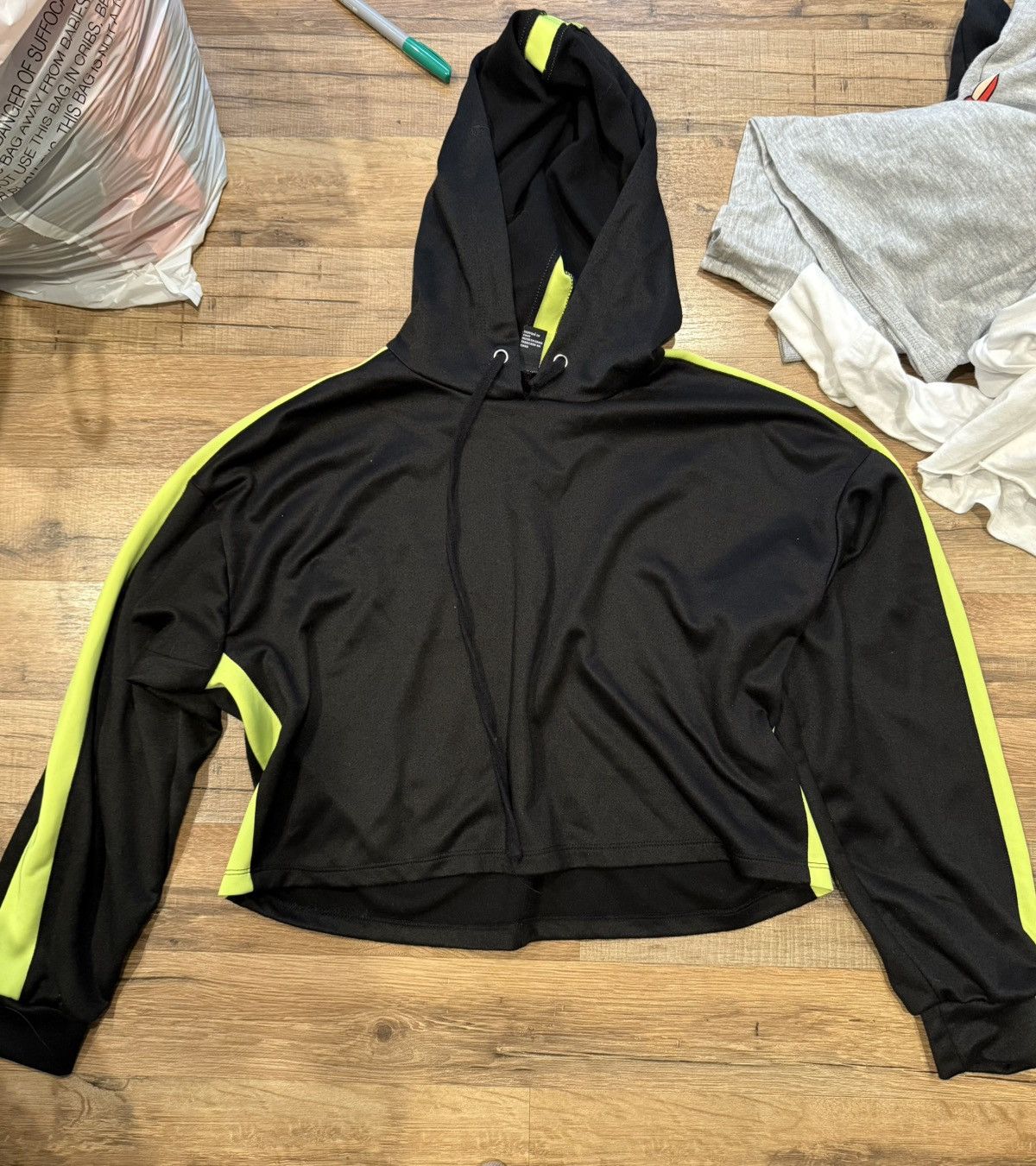 Other Black Cropped Hoodie Size S / US 4 / IT 40 - 1 Thumbnail
