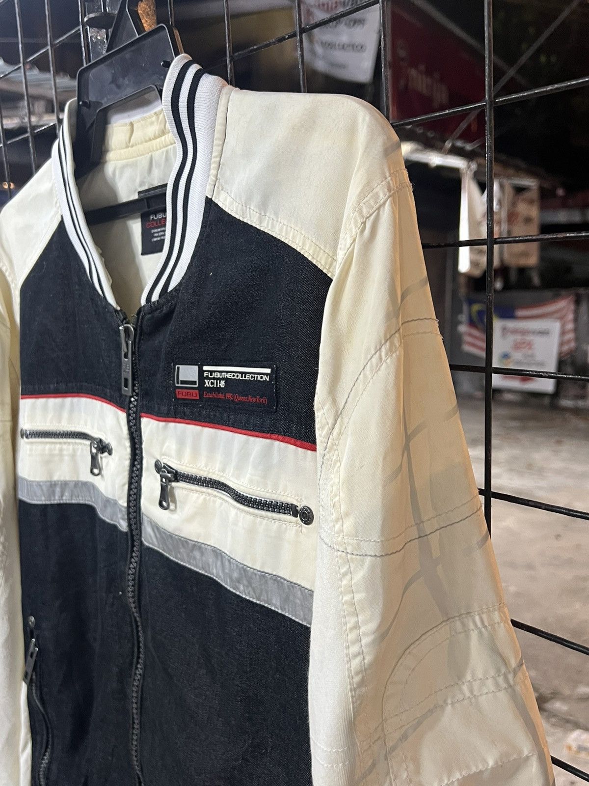 Fubu × Vintage FUBUTHE COLLECTION ZIPPER JACKET raw indigo Size US M / EU 48-50 / 2 - 4 Thumbnail
