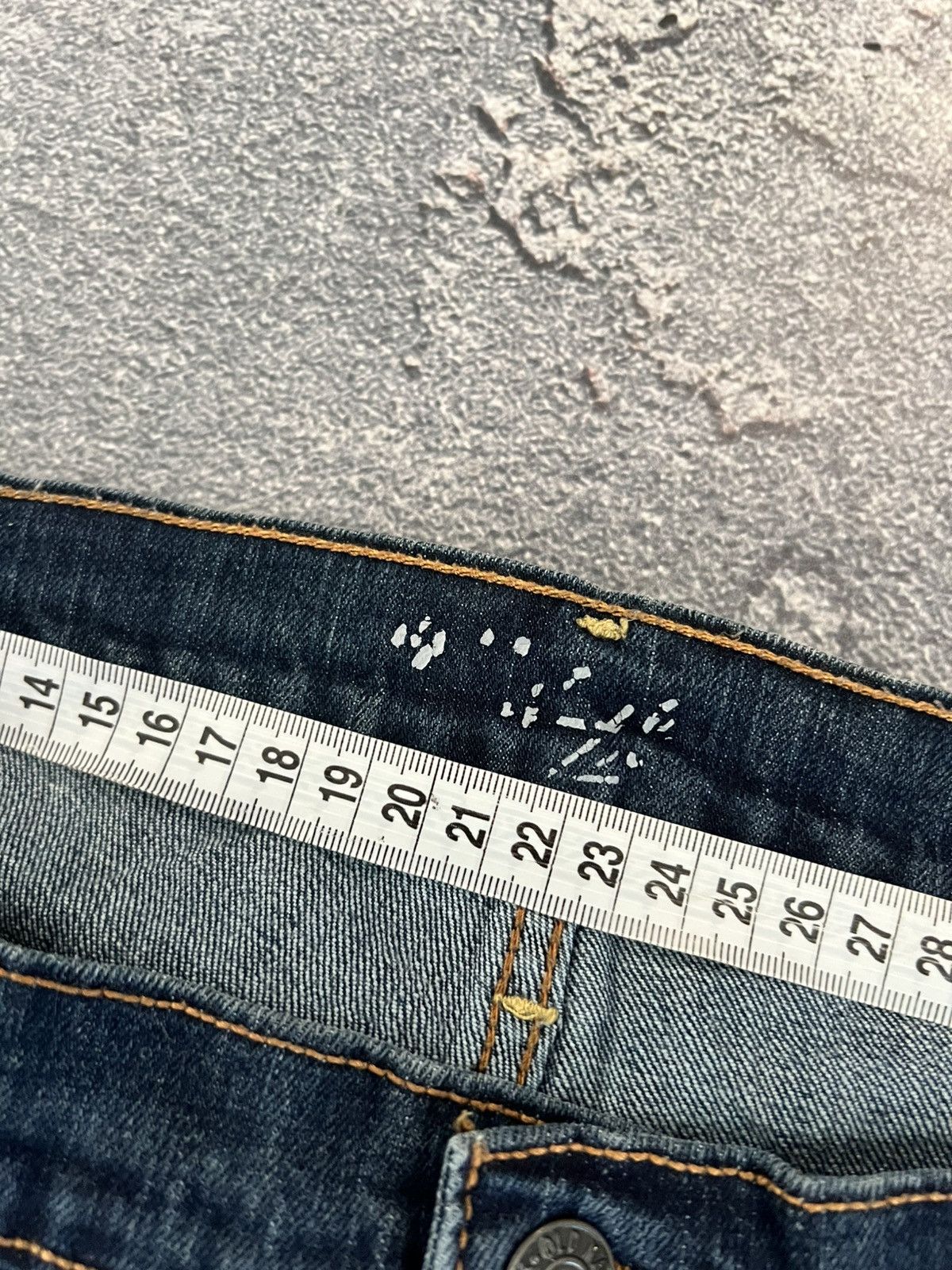 Japanese Brand Niche Archive Slim Retro Jeans / Avant Garde Y2K Swag Style Size US 35 - 7 Thumbnail