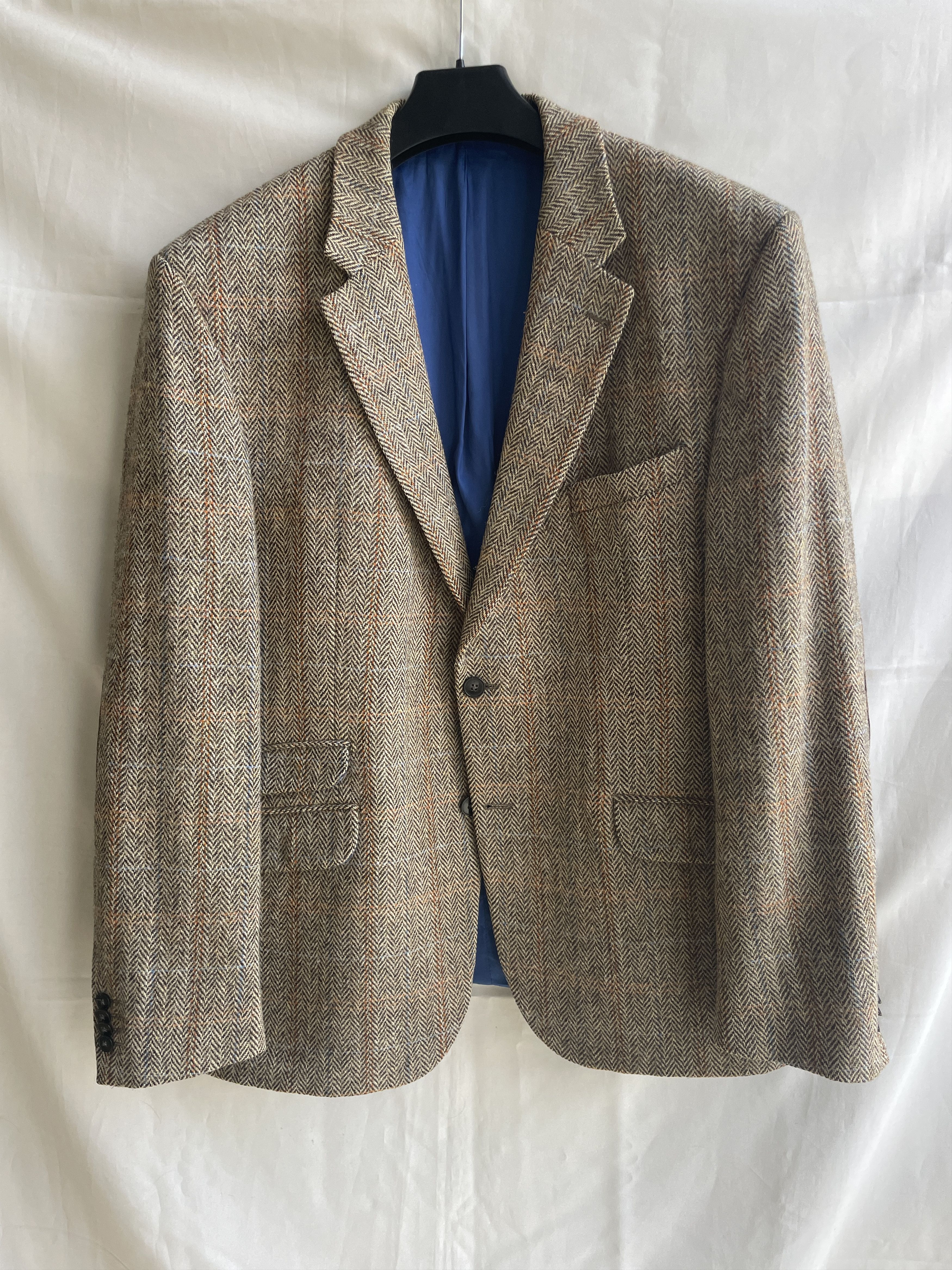 Other Share Wellington Bilmore Herringbone Harris Tweed Sport Coat Size 50R - 1 Thumbnail