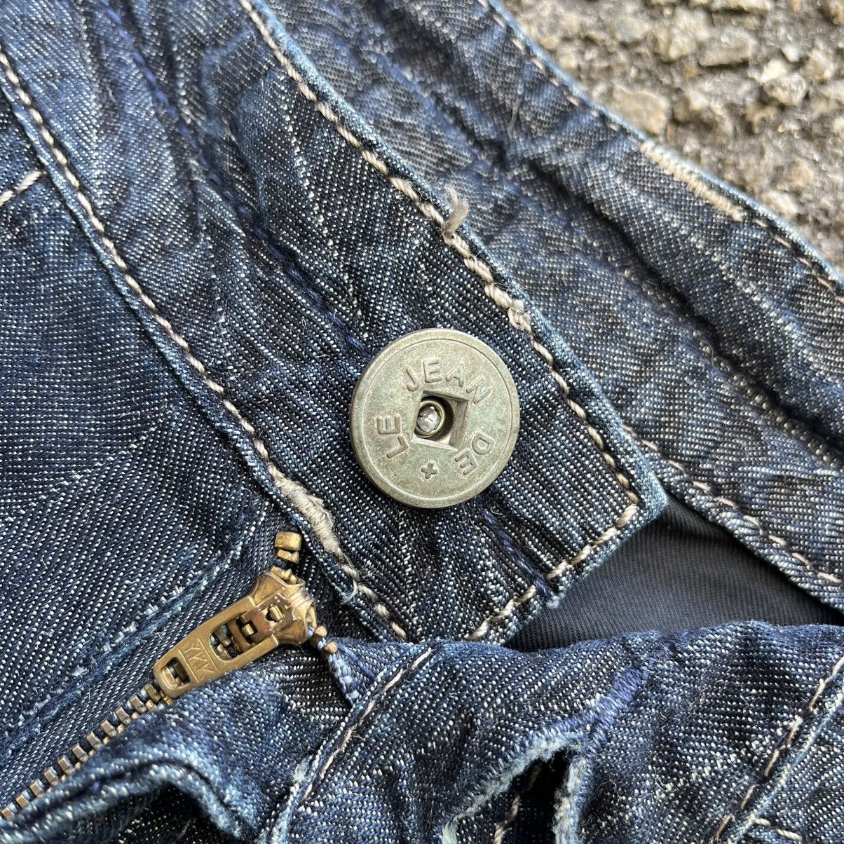 Marithe + Francois Girbaud Crazy Vintage Y2K MFG Striped Jeans Blue Denim Size US 33 - 6 Thumbnail