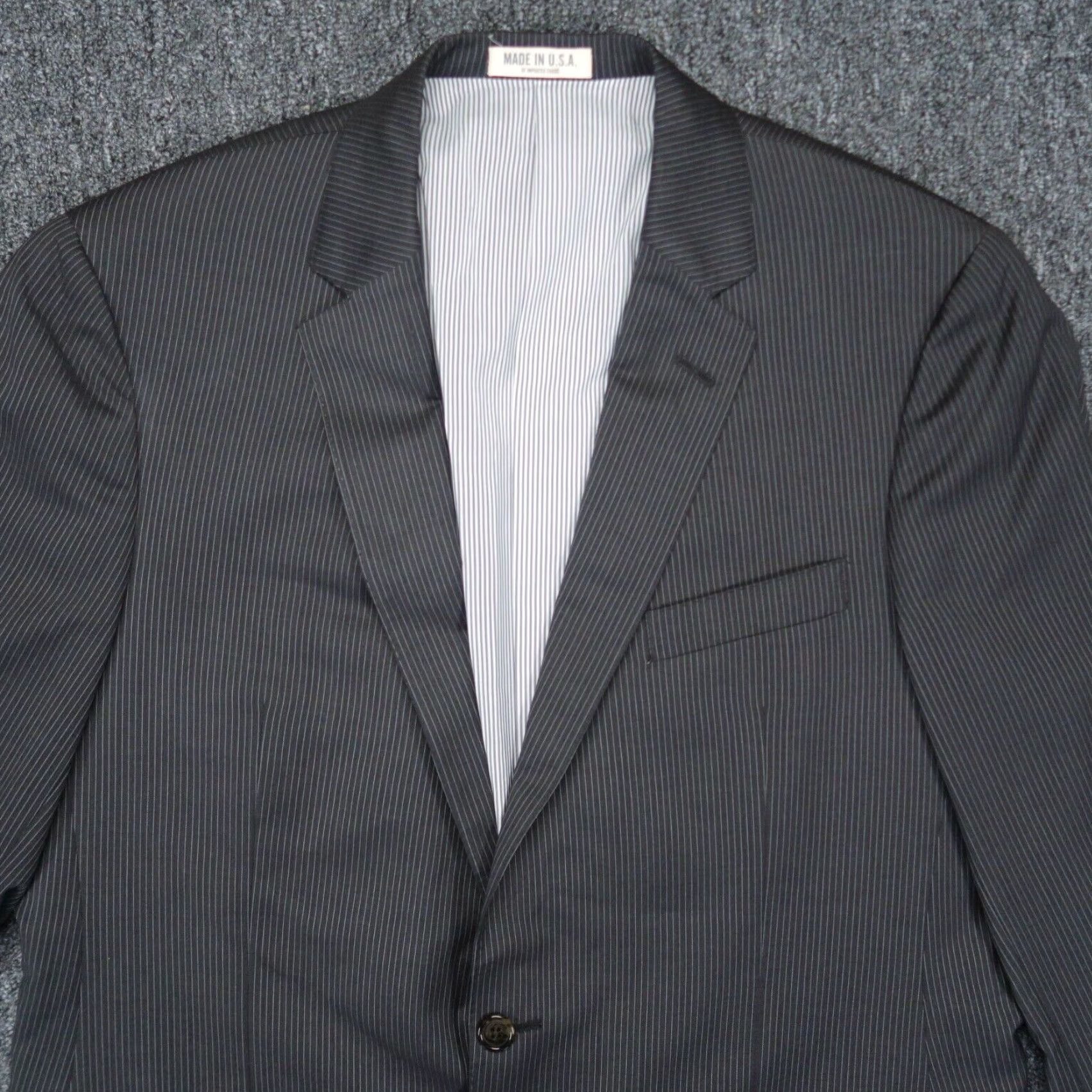Todd Snyder Todd Snyder Blazer 40R Gray Mayfair Fit Wool Pinstripe Mens Size 40R - 2 Thumbnail