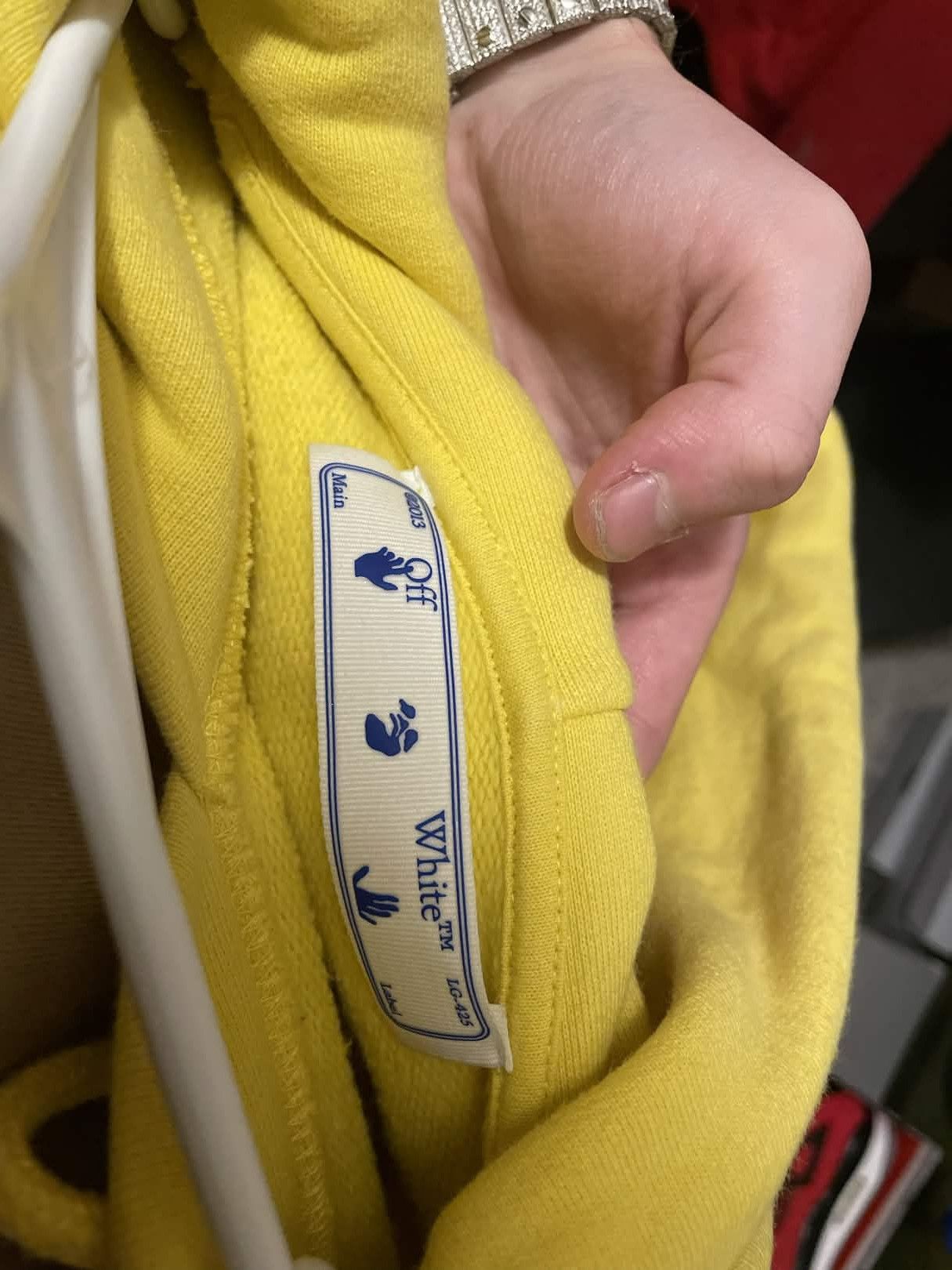 Off-White Off White Yellow Spray Paint Hoodie Size US M / EU 48-50 / 2 - 6 Thumbnail