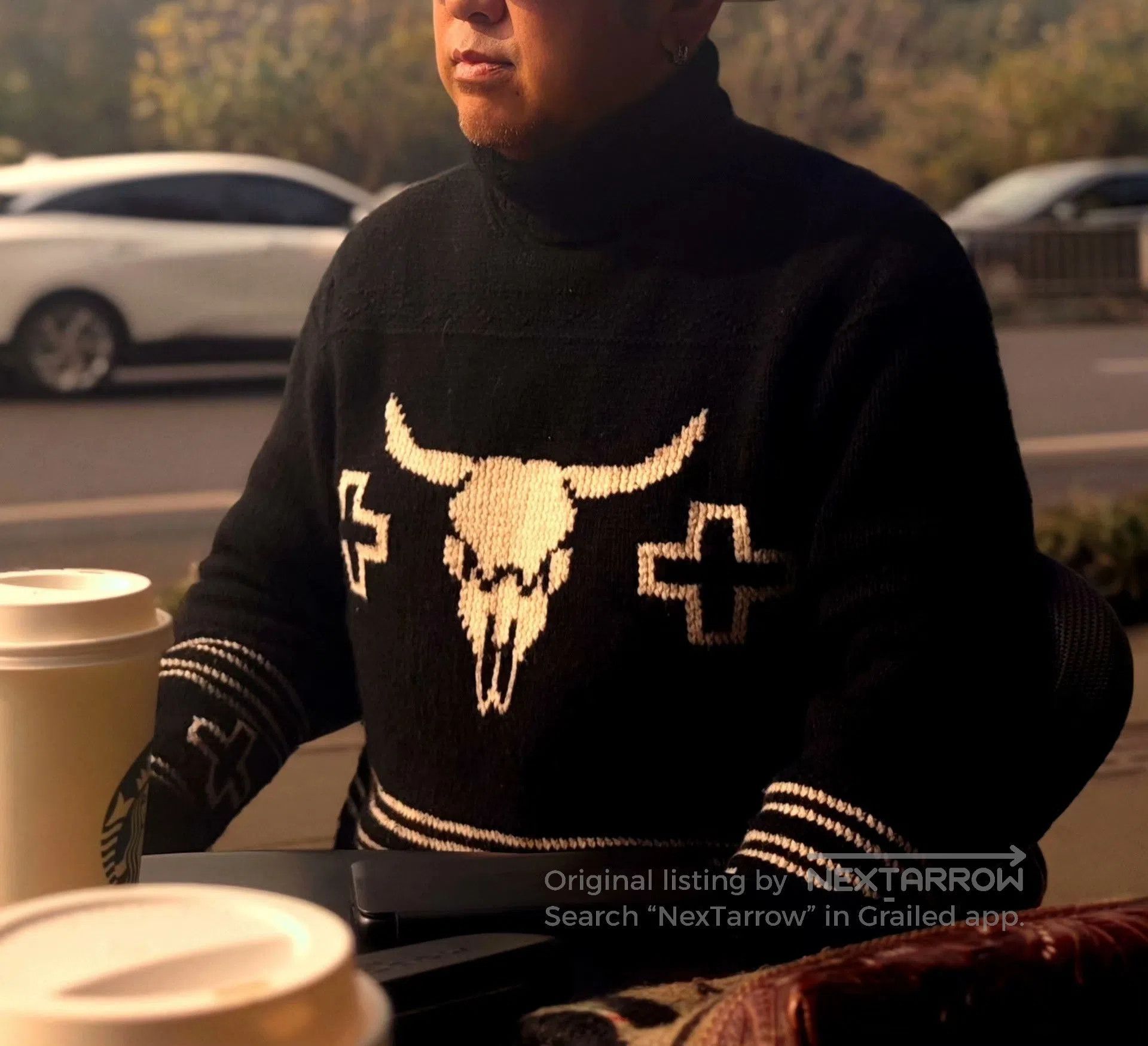 Ralph Lauren Purple Label Western Bullhead Cashmere Sweater