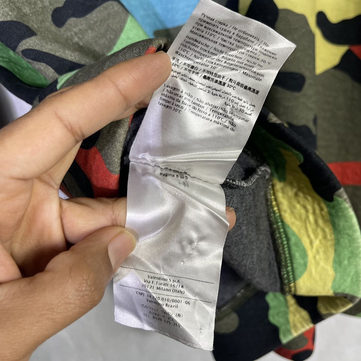 Valentino Valentino Multicolor Camouflage Sweatshirt Size US M / EU 48-50 / 2 - 14 Thumbnail