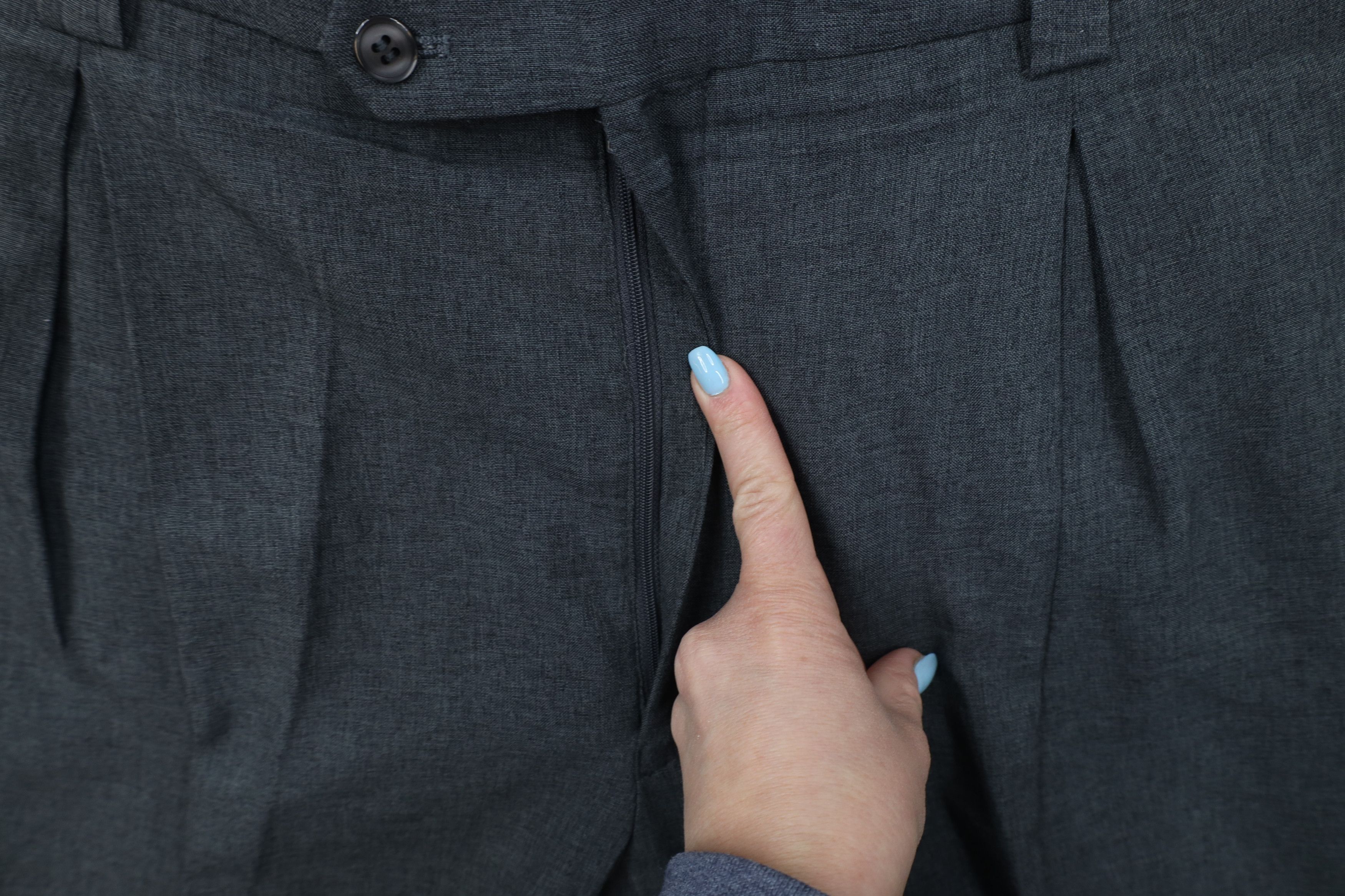 Vintage Vintage 90s Streetwear Baggy 3 Piece Knit Suit Wedding Size 46L - 20 Thumbnail