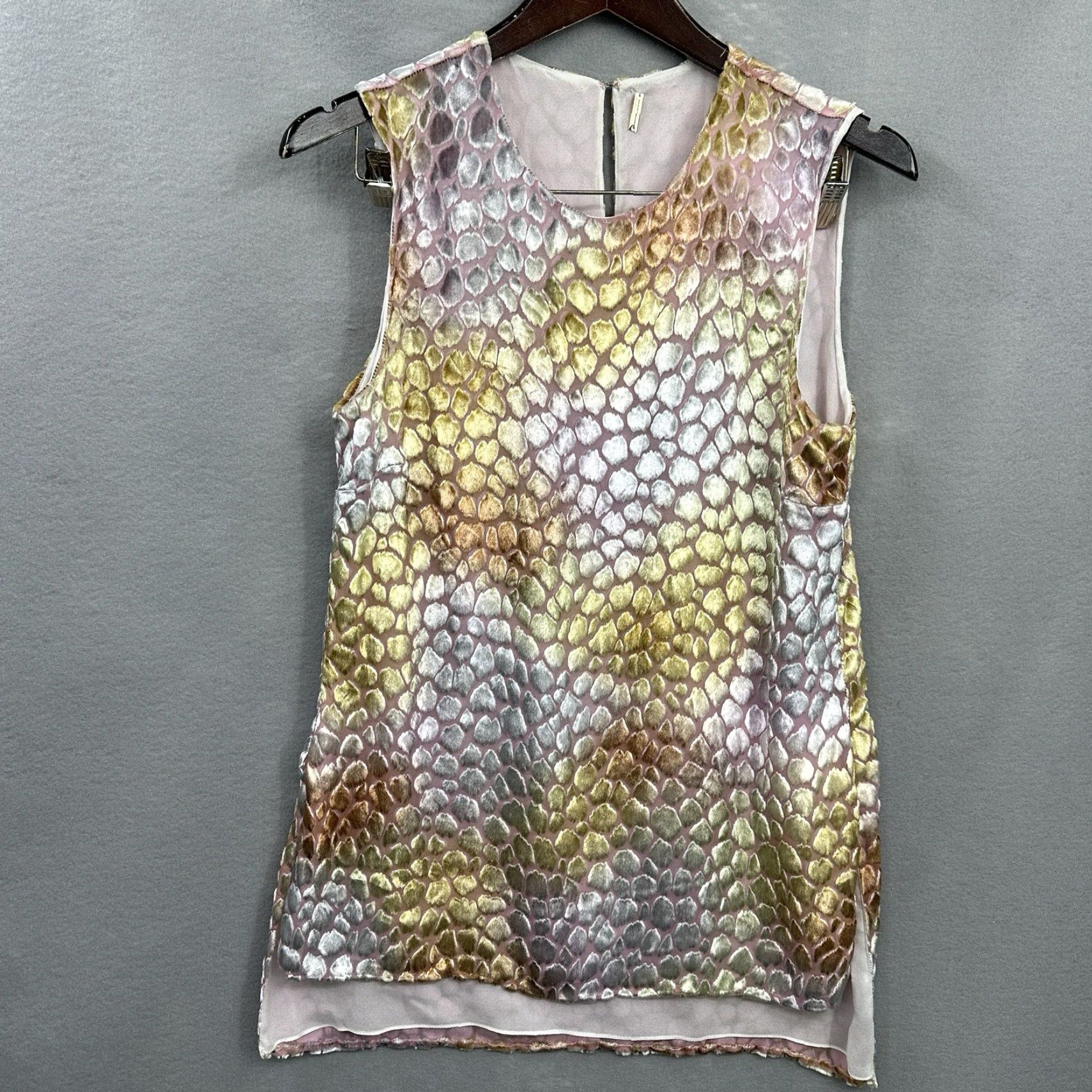Adam Lippes Adam Lippes Blouse Womens 6 Pink Silk Tunic Sleeveless Scoop Neck Designer Casual Size M / US 6-8 / IT 42-44 - 2 Thumbnail