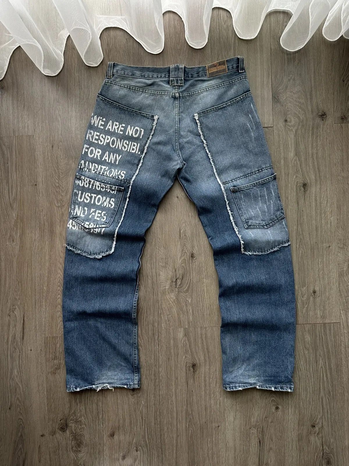 Japanese Brand × Vintage Vintage Japanese DJ Doringo Jeans Wear Denim Pocket Pants Size US 34 / EU 50 - 2 Thumbnail