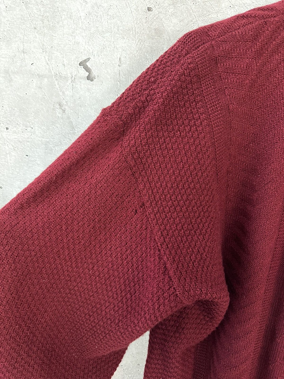 Lacoste Lacoste Chemise Made in France Knit Burgundy V-neck Sweater Size US L / EU 52-54 / 3 - 9 Thumbnail