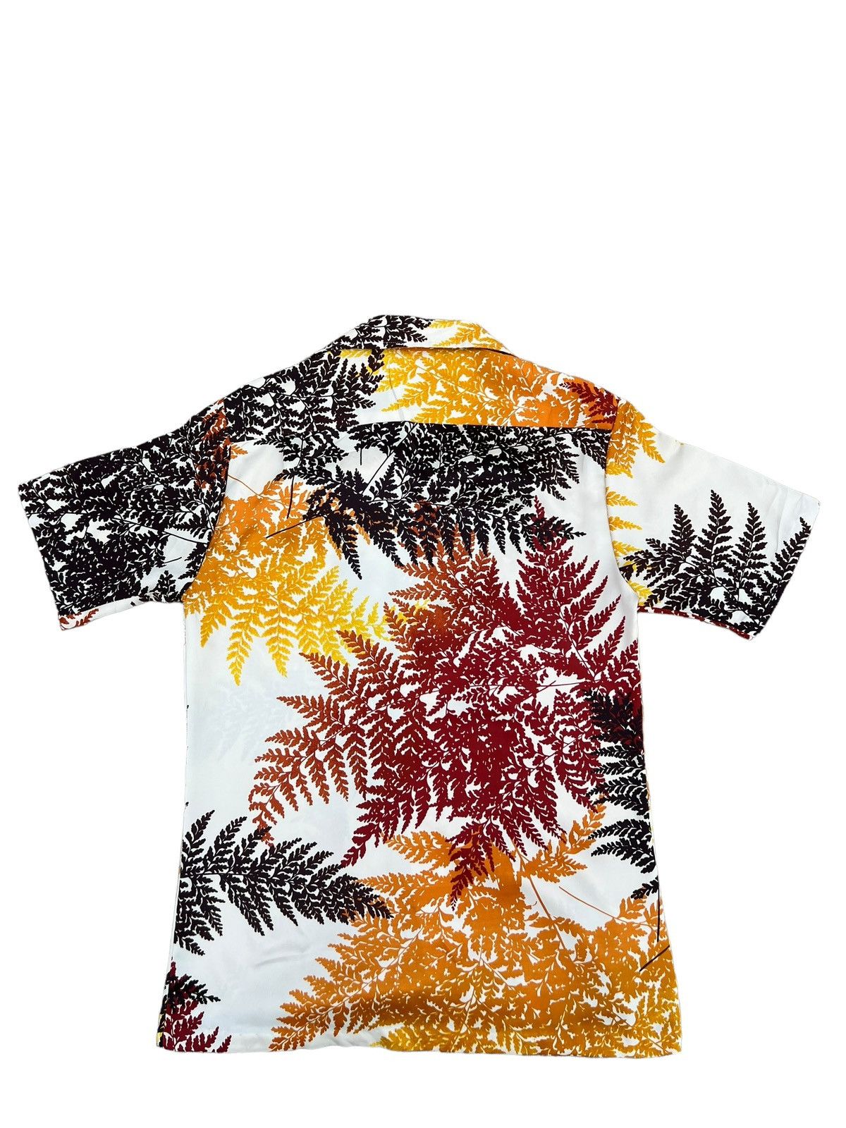 Vintage VTG 70s PAMORE Multi Colour Leaves Polyester Hawaiian Shirt Size US S / EU 44-46 / 1 - 3 Thumbnail