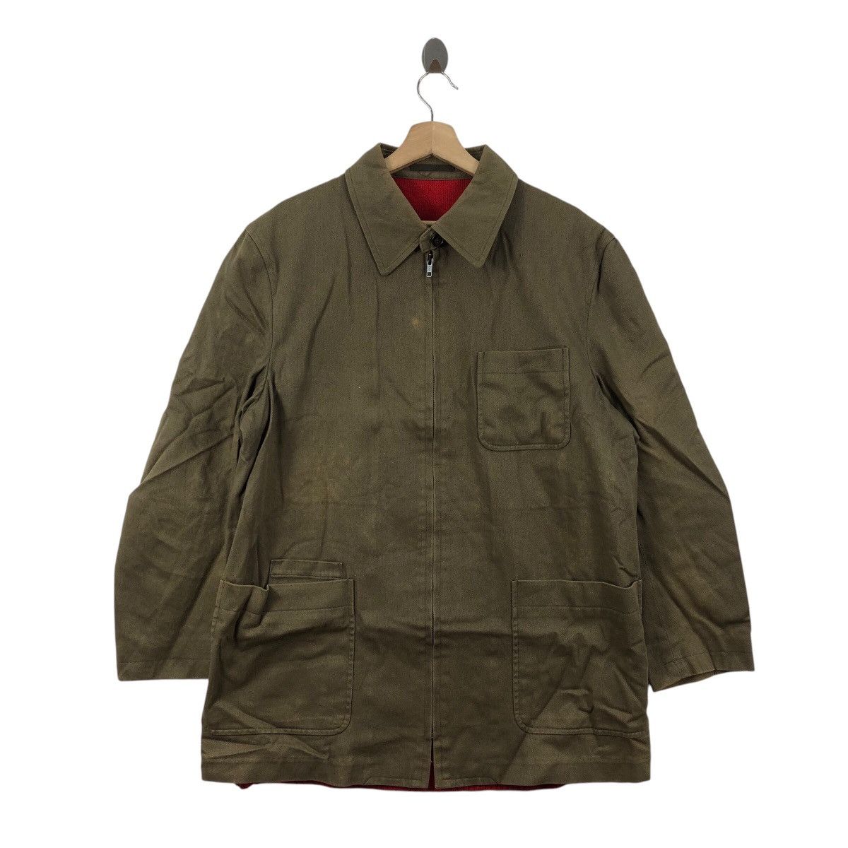 Vintage COMME DES GARCONS HOMME AD1997 Full Zip Coat Jacket