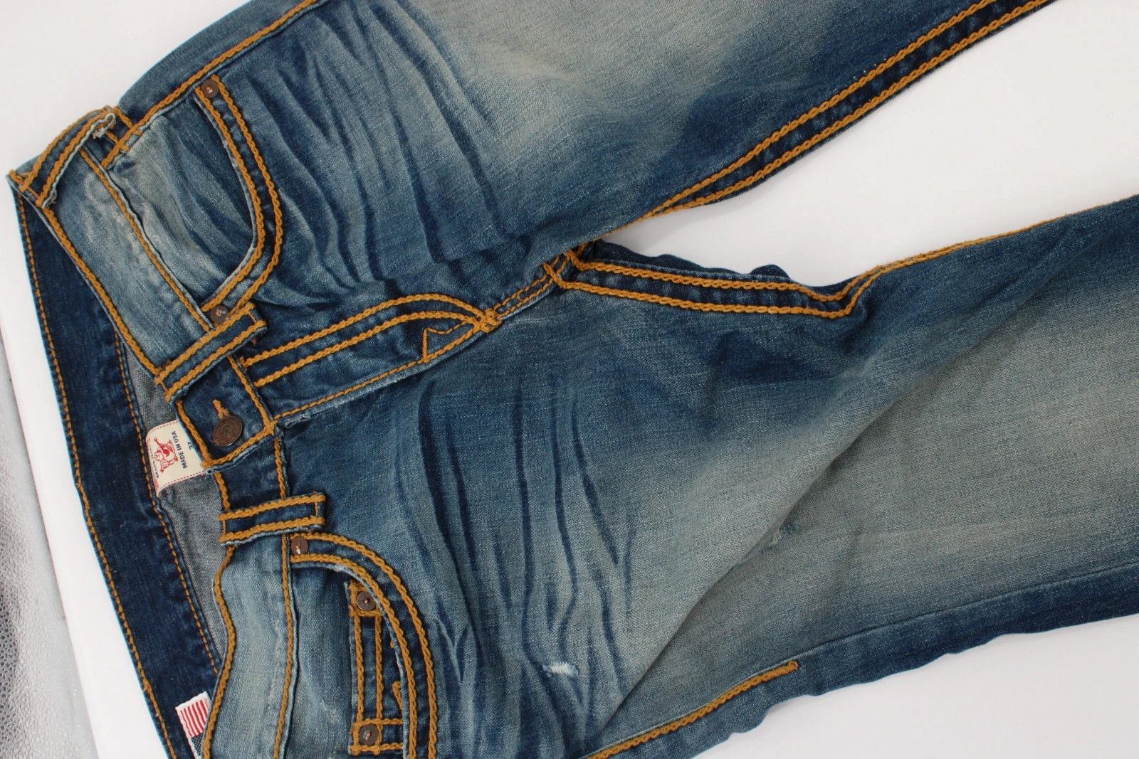 True Religion Loose Jeans Sematary Baggy Drip Budda Drain truey Size US 32 / EU 48 - 8 Thumbnail