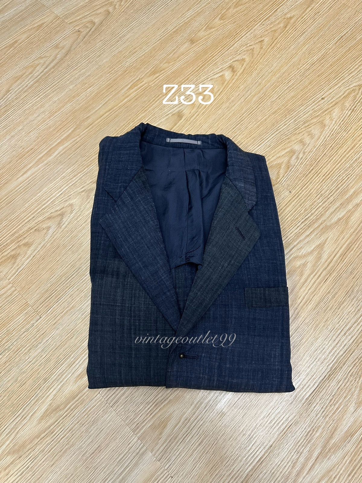 Comme des Garcons × Comme des Garcons Homme Plus × Designer Vintage Comme des Garcons AD1995 Wool Distressed Blazer Z33 Size 40S - 22 Thumbnail